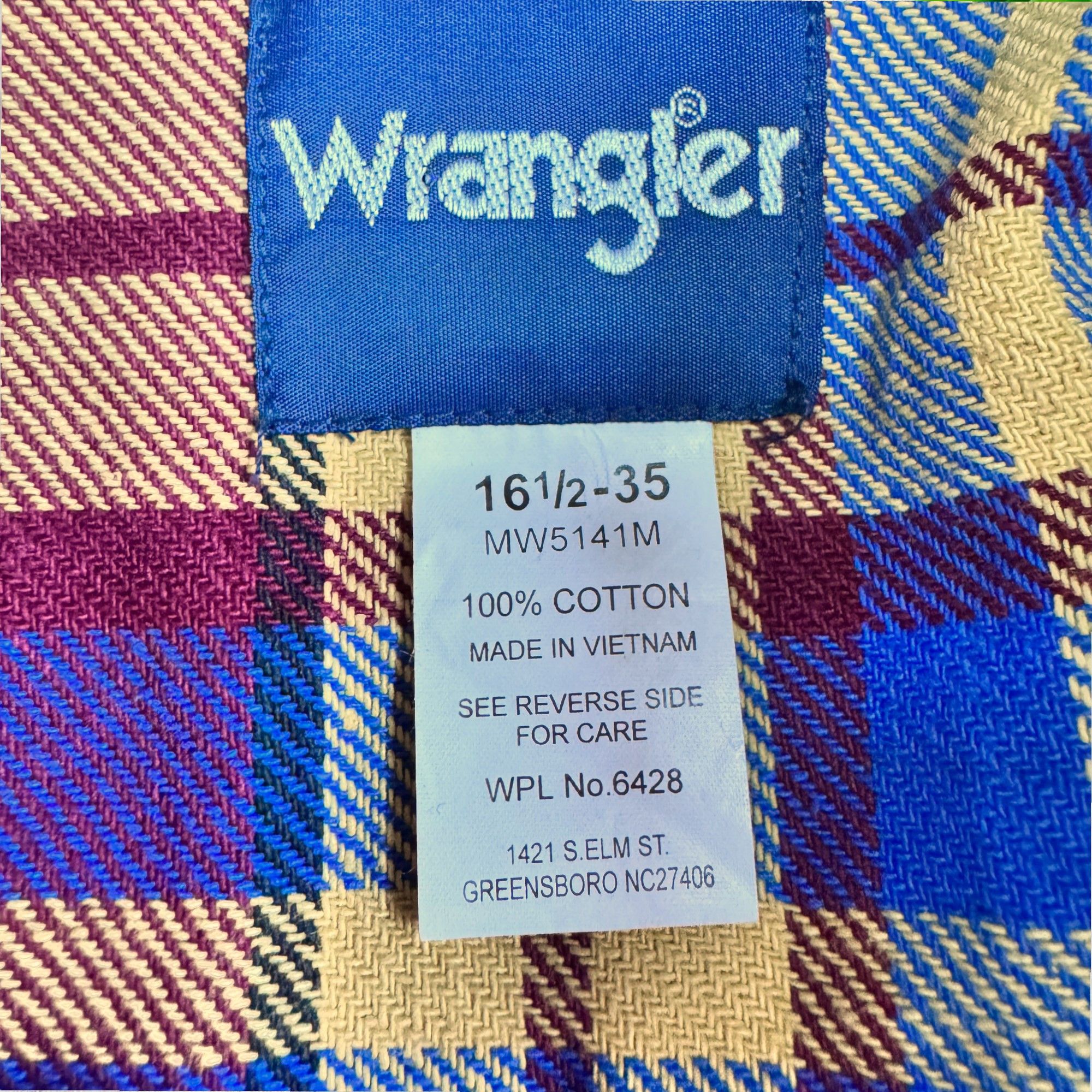 Wrangler NWT Deadstock Vintage 80s WRANGLER Flannel Shirt MW5141M Size US M / EU 48-50 / 2 - 7 Thumbnail