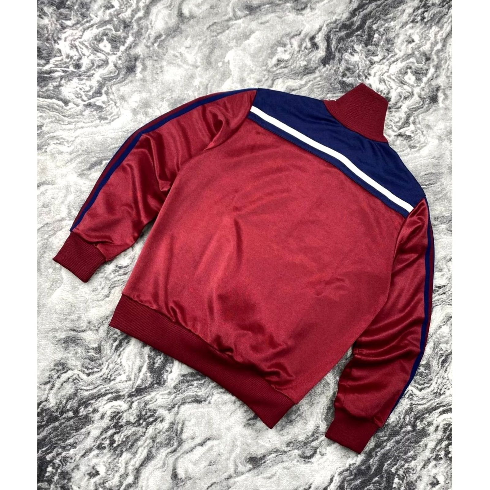 Adidas VINTAGE Adidas Tracksuit Jacket Pants Men M Red 80s Logo Zip Long Sleeve Activewear 2 Piece Set Size 40R - 7 Thumbnail
