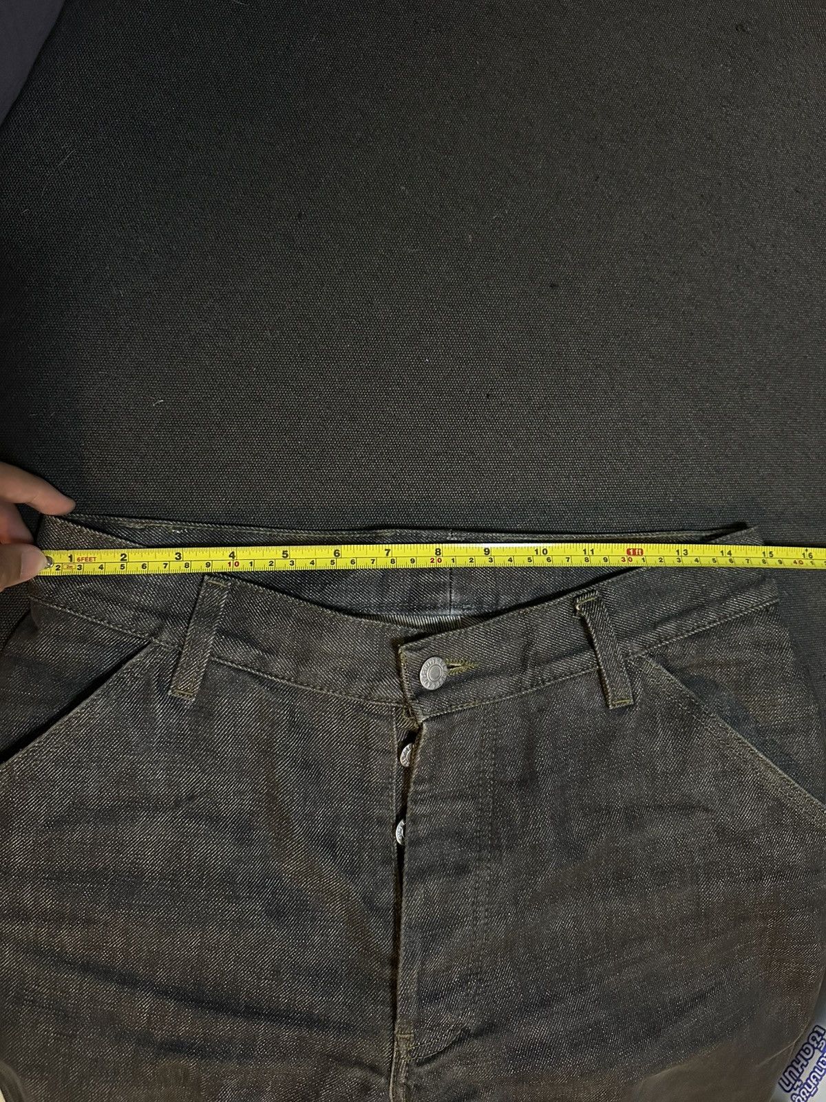 Helmut Lang Vintage Helmut Lang 1998 Dark Grey Boot Cut Denim Size US 29 - 15 Thumbnail