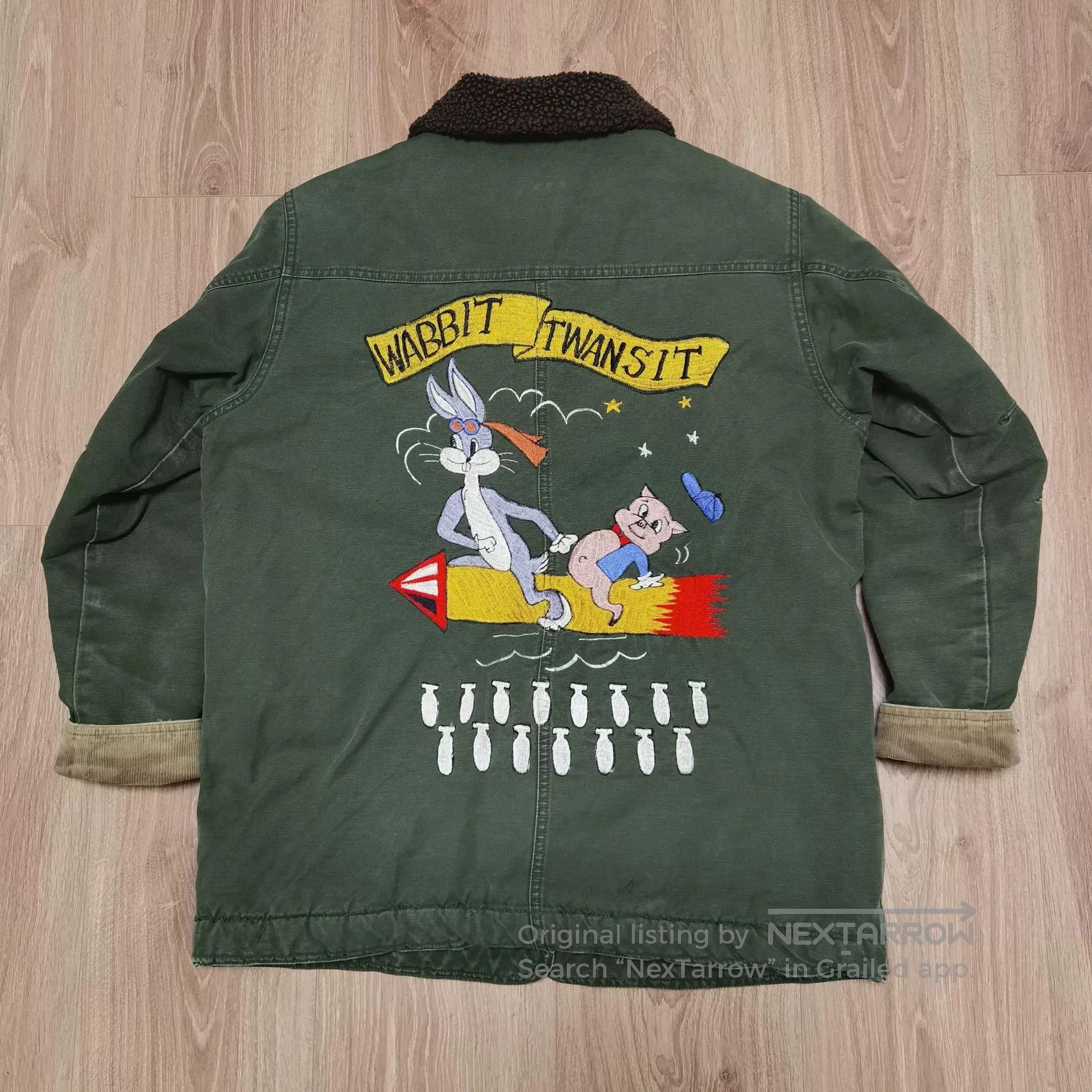L.L. Bean L.L.Bean Bugs Bunny Embroidered Sherpa Jacket. Size M / US 6-8 / IT 42-44 - 1 Thumbnail