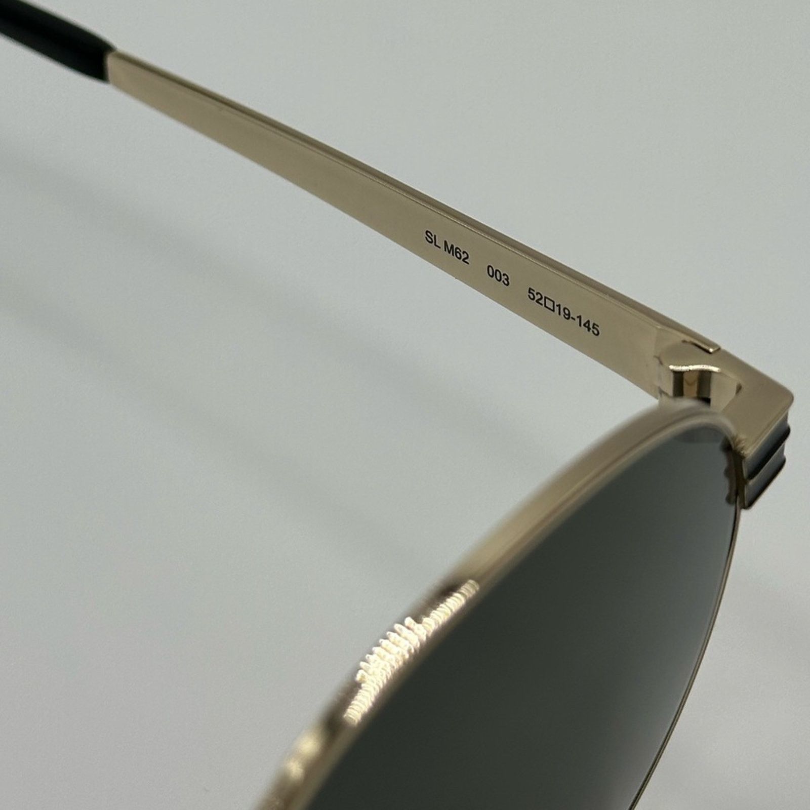 Saint Laurent Paris NEW YSL Saint Laurent Sunglasses SL M62 003 Gold Grey Unisex Size ONE SIZE - 8 Thumbnail