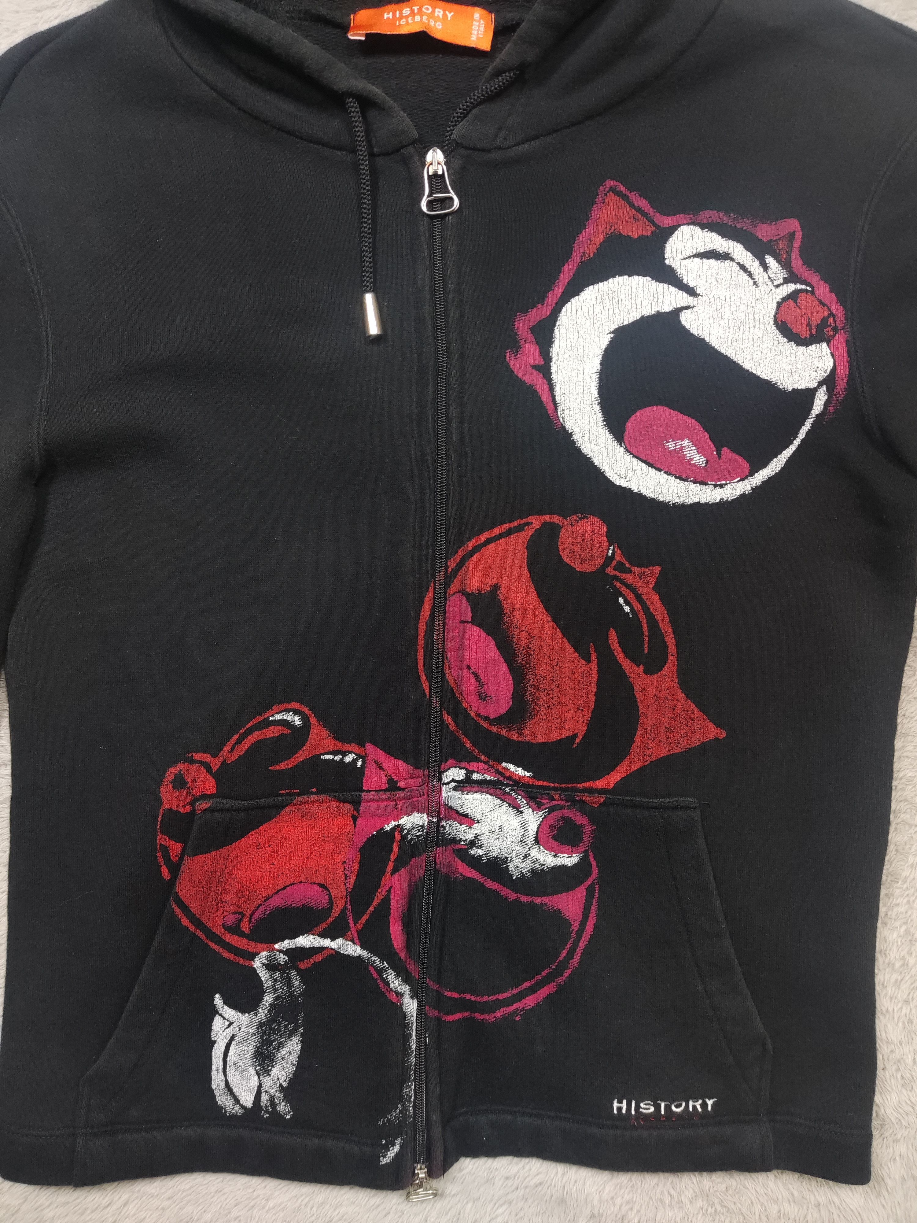 Iceberg Streetwear Y2K Iceberg History Felix The Cat Luxury Hoodie Size S / US 4 / IT 40 - 4 Thumbnail