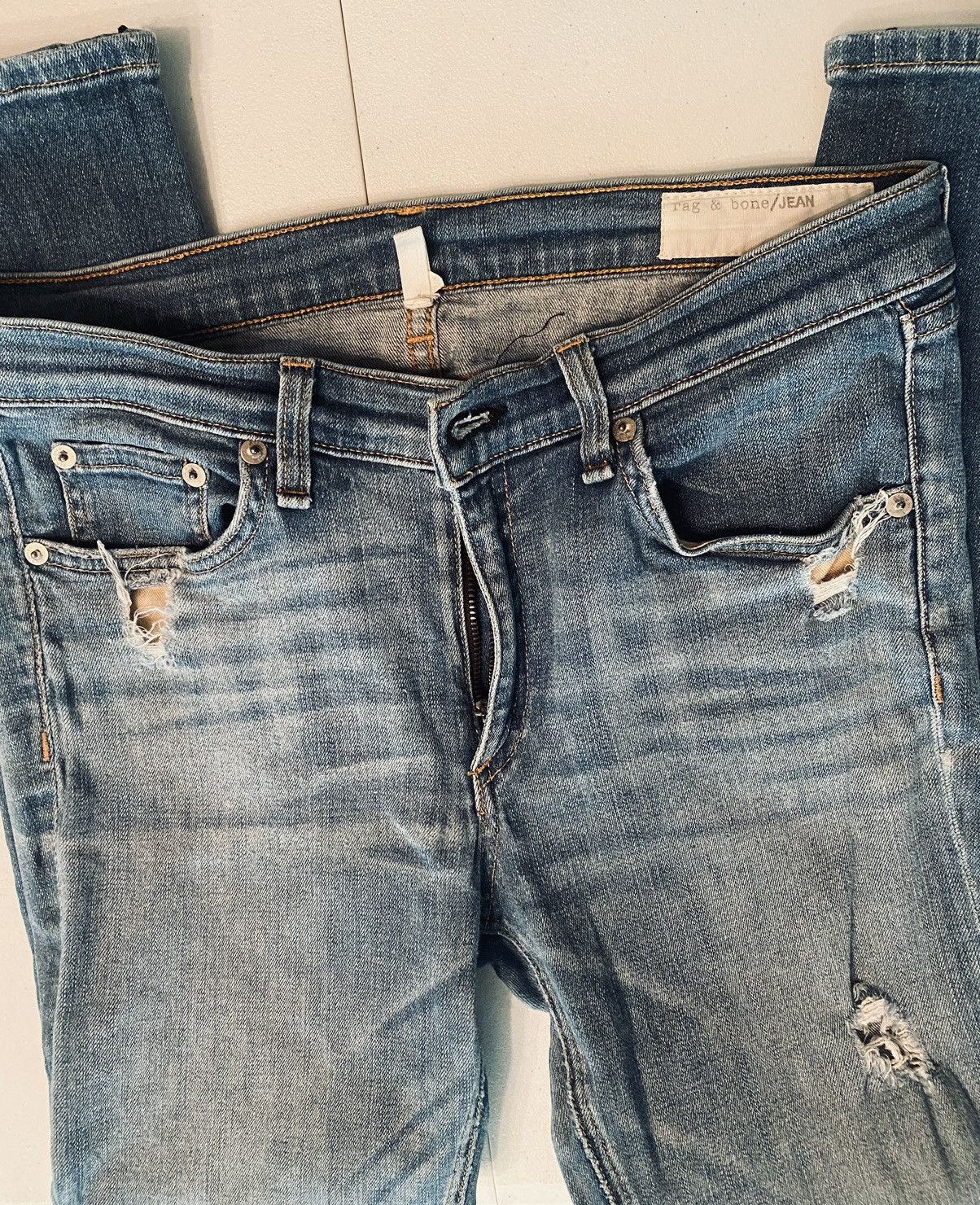 Rag & Bone Rag & Bone 🇺🇸 Zipper Ankle Shredded blowout Capri Jeans 30 Size 30" / US 8 / IT 44 - 17 Thumbnail