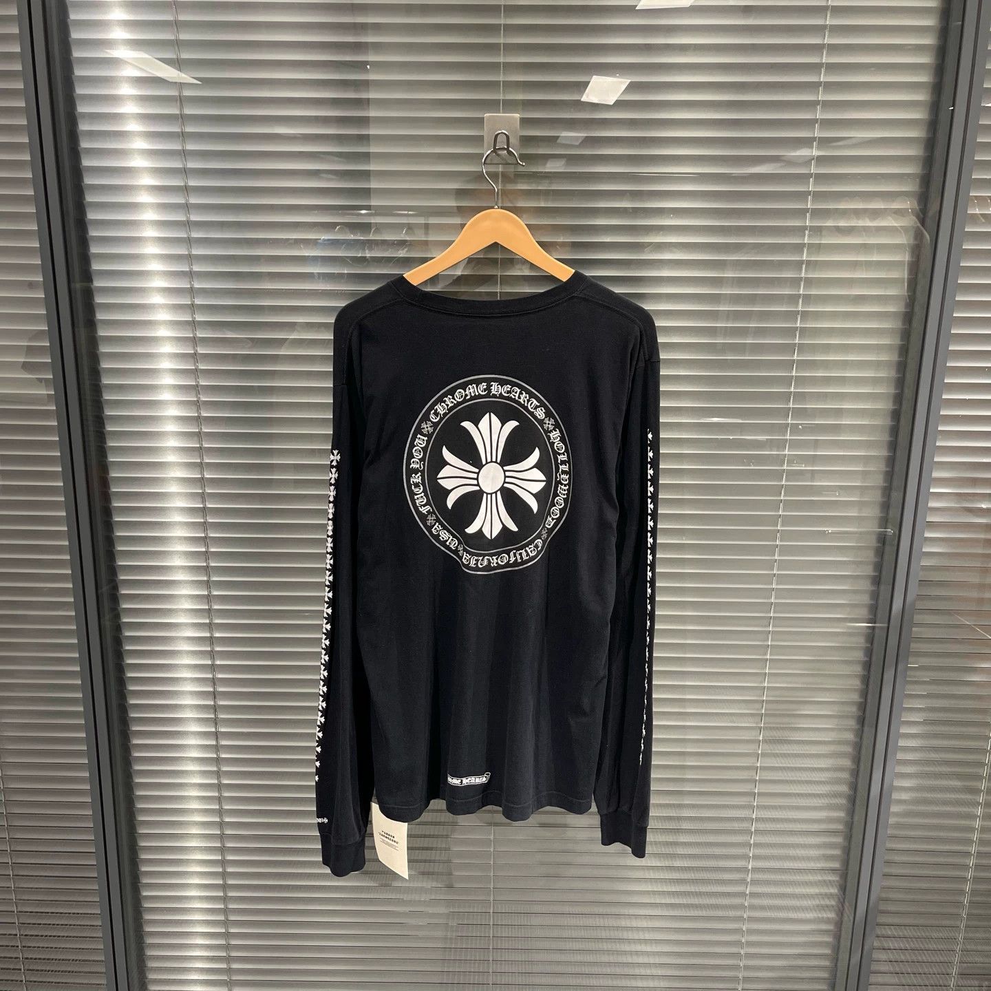 Chrome Hearts Crazy Faded Vintage 90s Chrome Hearts Floral LS Tee