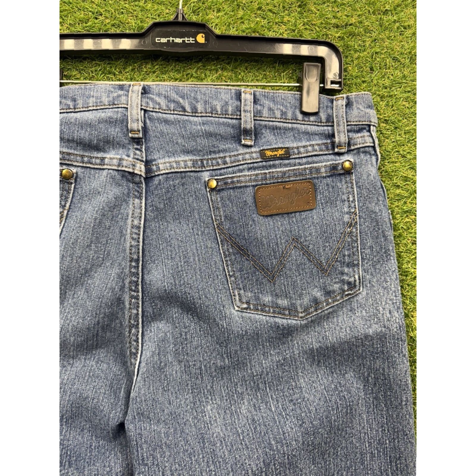 Wrangler Wrangler Advanced Comfort Jeans Mens 38x30 Blue Stretch Denim Regular Fit A101 Size US 38 / EU 54 - 5 Thumbnail