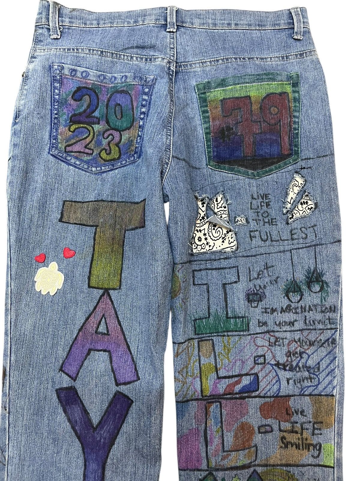 Japanese Brand Vintage Gloria Vanderbilt Grafitti Denim Size US 30 / EU 46 - 7 Thumbnail