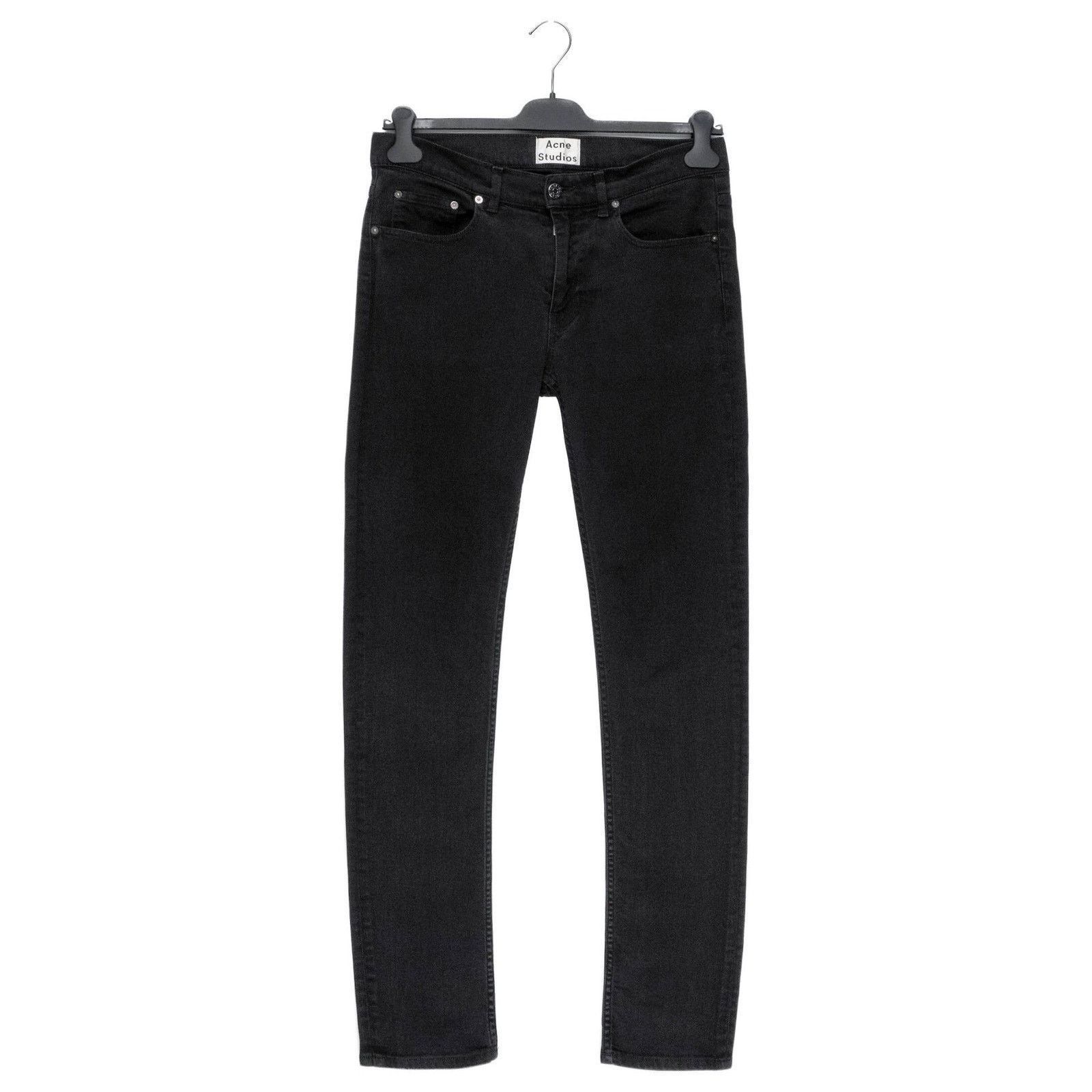 Acne Studios Ace Stay Cash Black Denim Pant Jeans