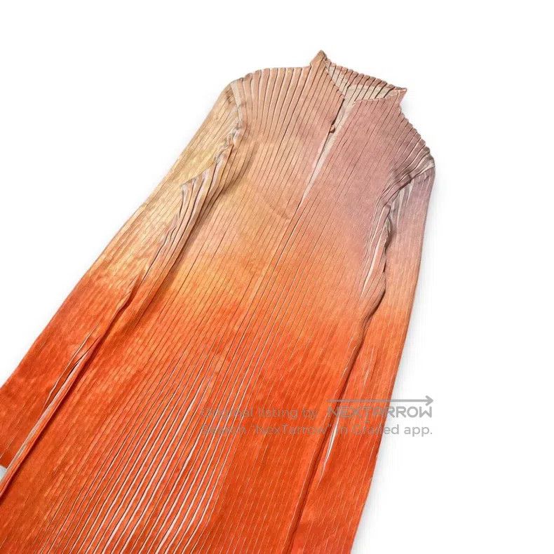 Issey Miyake Issey Miyake Orange Dress Size M / US 6-8 / IT 42-44 - 3 Thumbnail