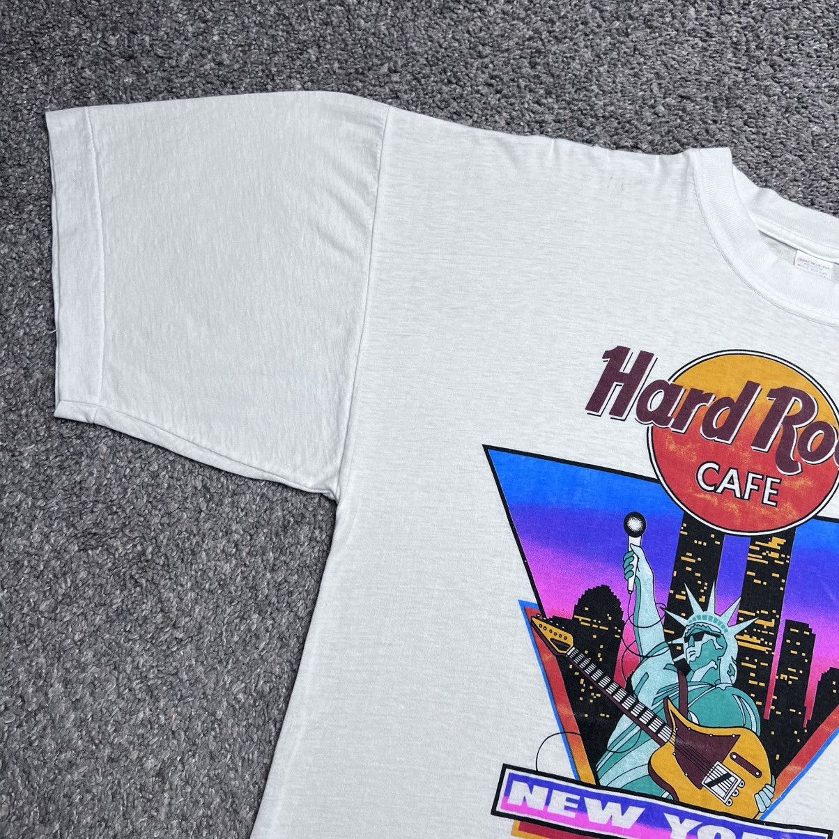 Hard Rock Cafe Vintage 90s Hard Rock Cafe New York City Art Graphic T-Shirt Size US XL / EU 56 / 4 - 8 Thumbnail