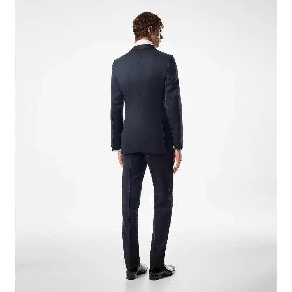 Tom Ford o1loc1c1025 2EYHT1 Wool Mohair O’connor Tuxedo Suit in Blue Size US M / EU 48-50 / 2 - 4 Thumbnail