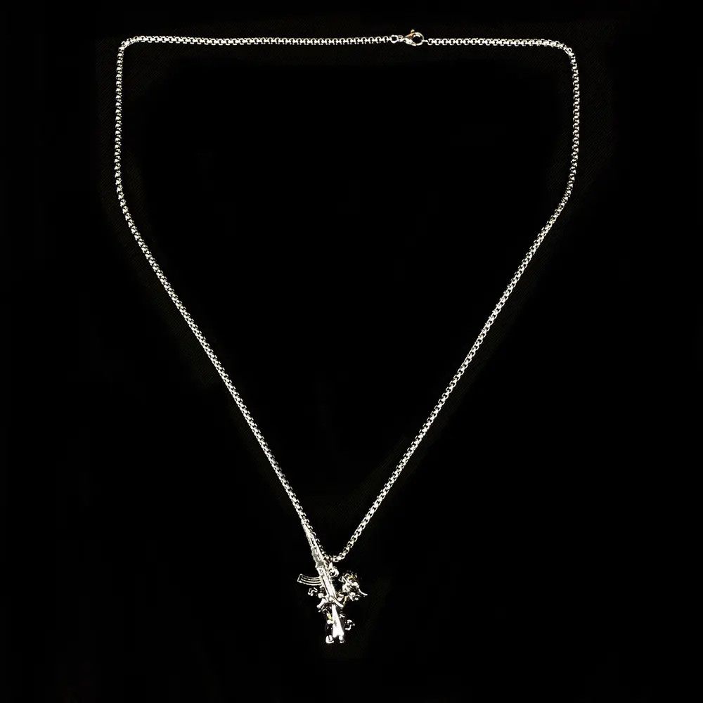 Jewelry Angel Necklace Punk Y2K Chain Size ONE SIZE - 4 Thumbnail