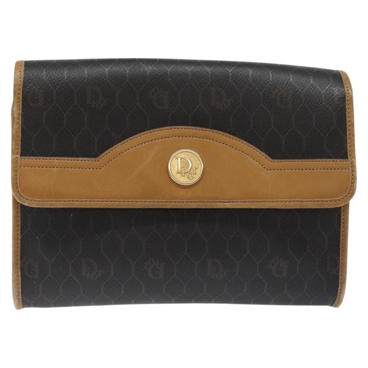 Dior DIOR Honeycomb Canvas Shoulder Bag Pvc Black Gold Size ONE SIZE - 2 Thumbnail