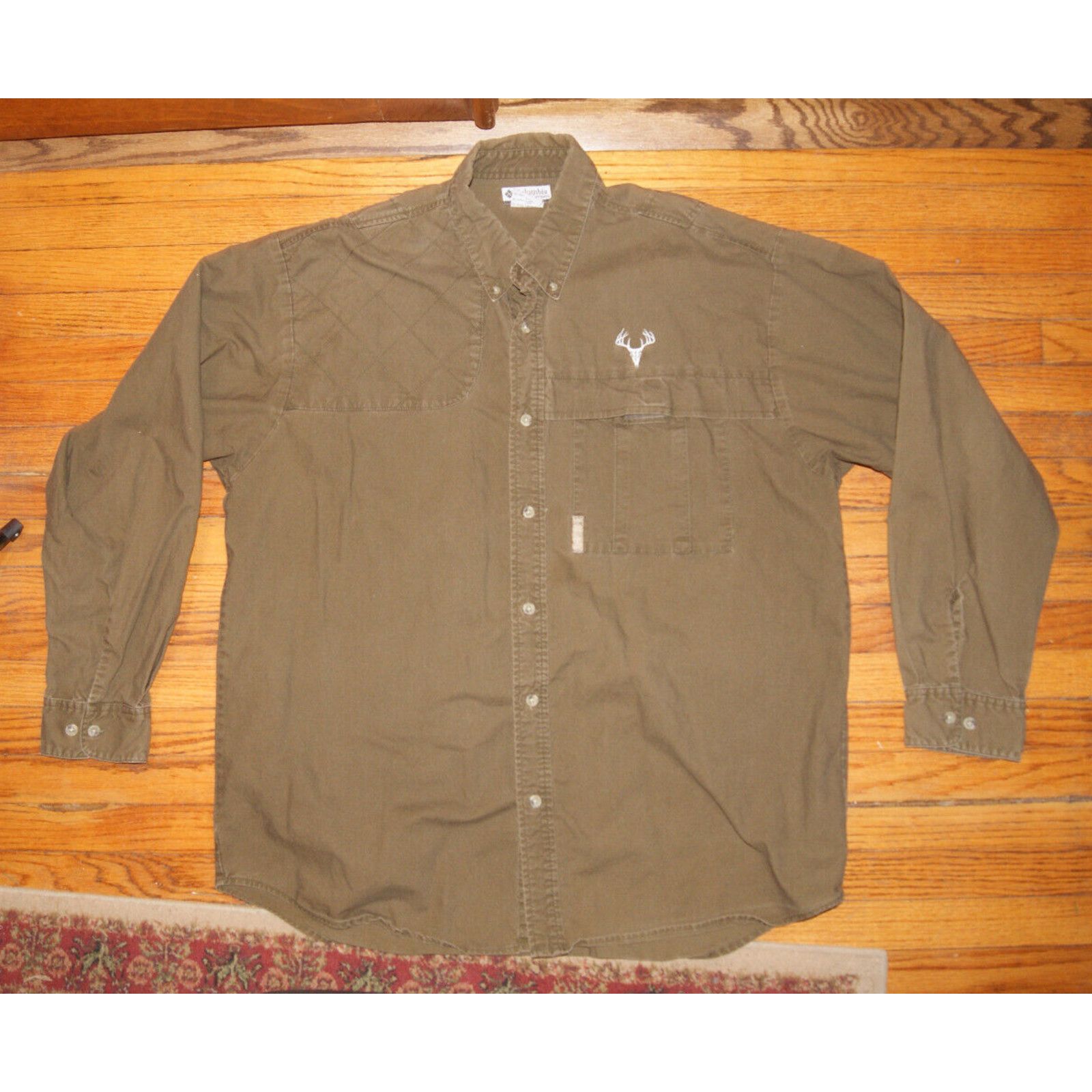 Columbia Columbia Hunting Shirt Mens XL Long Sleeve Deer Buck Logo Size US XL / EU 56 / 4 - 1 Thumbnail
