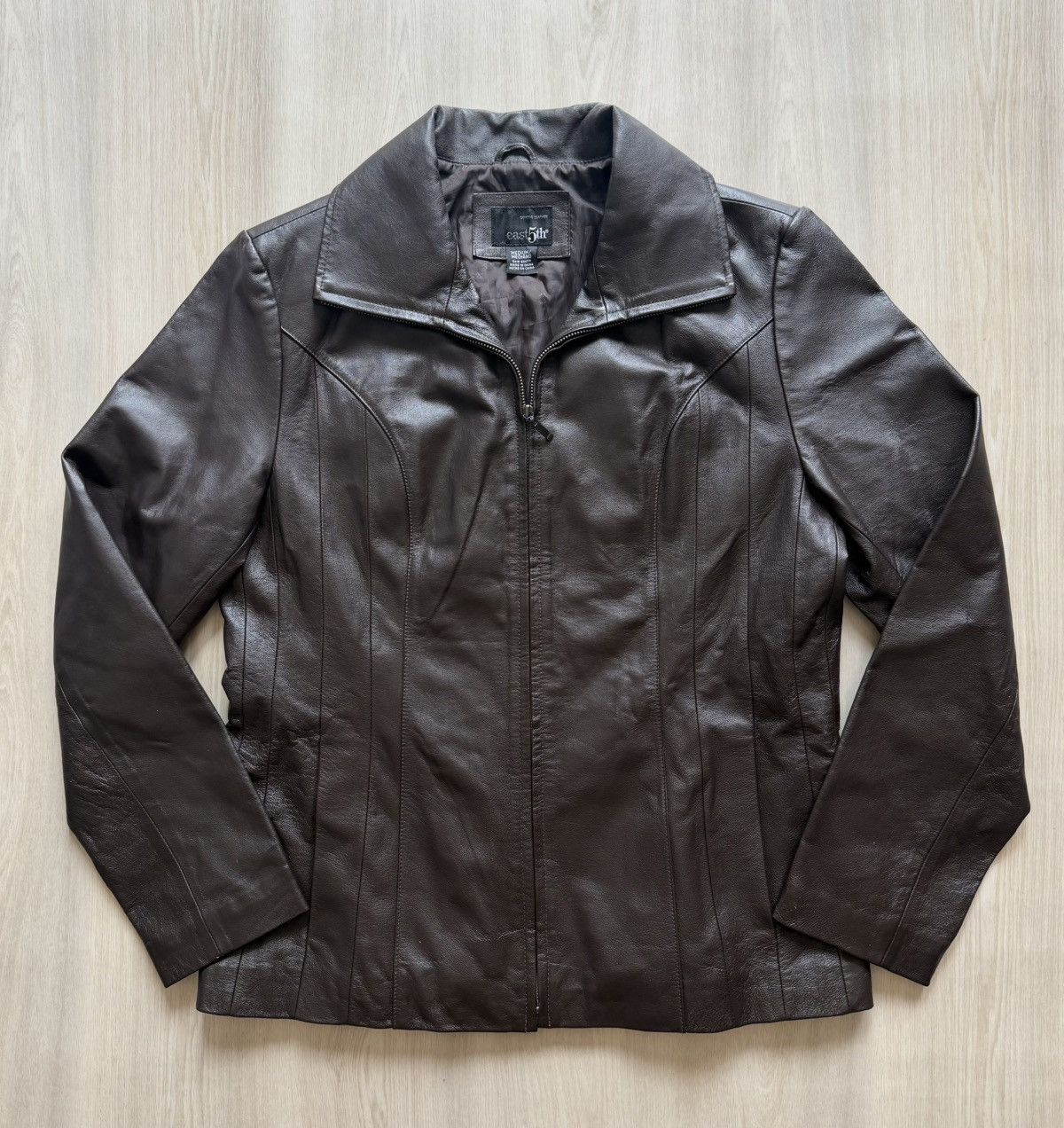 Vintage Y2K East 5th Genuine Leather Jacket Sz M Size M / US 6-8 / IT 42-44 - 1 Thumbnail
