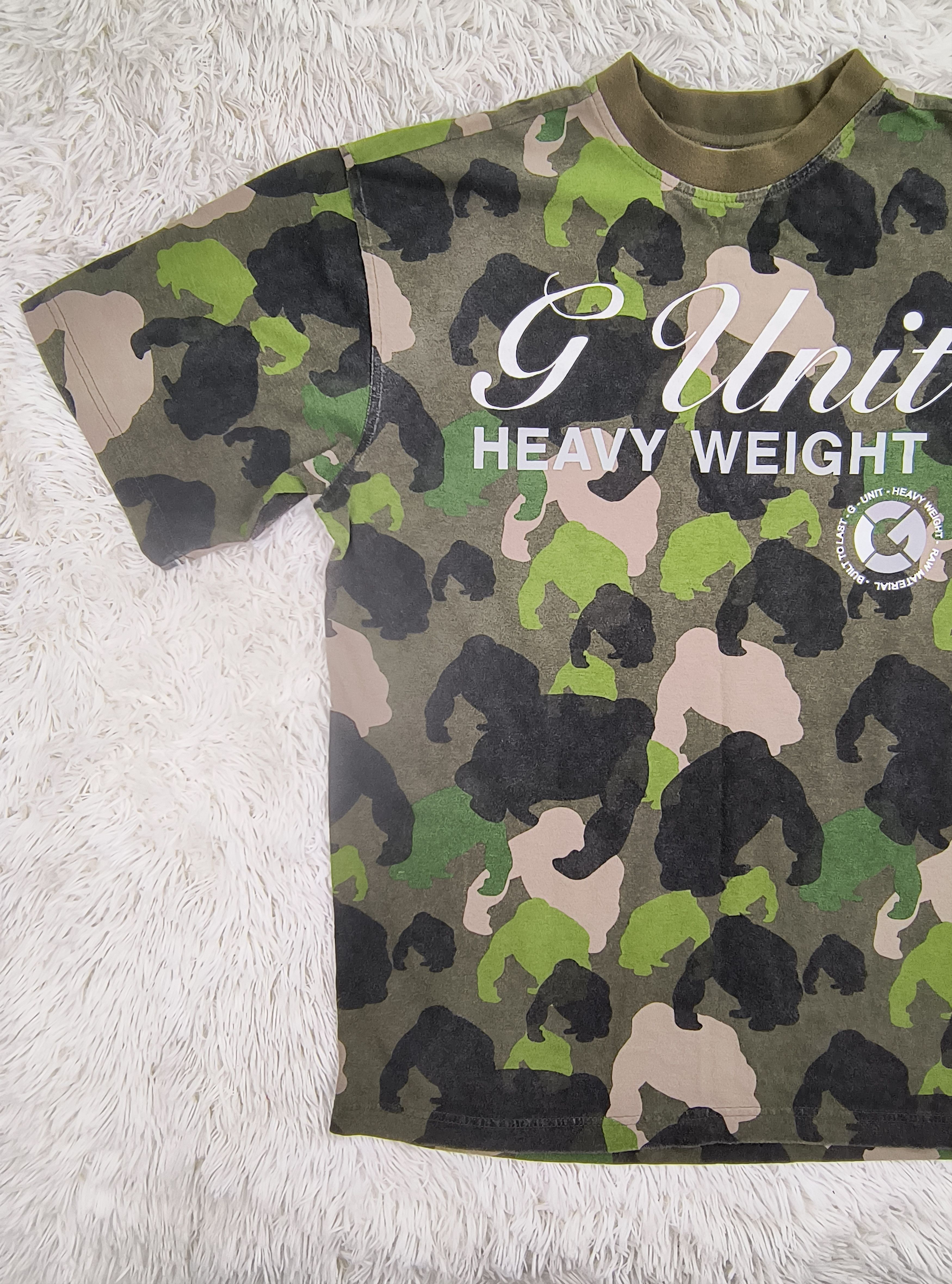 50 Cent Vintage Y2K G Unit camo tee Size US L / EU 52-54 / 3 - 5 Thumbnail