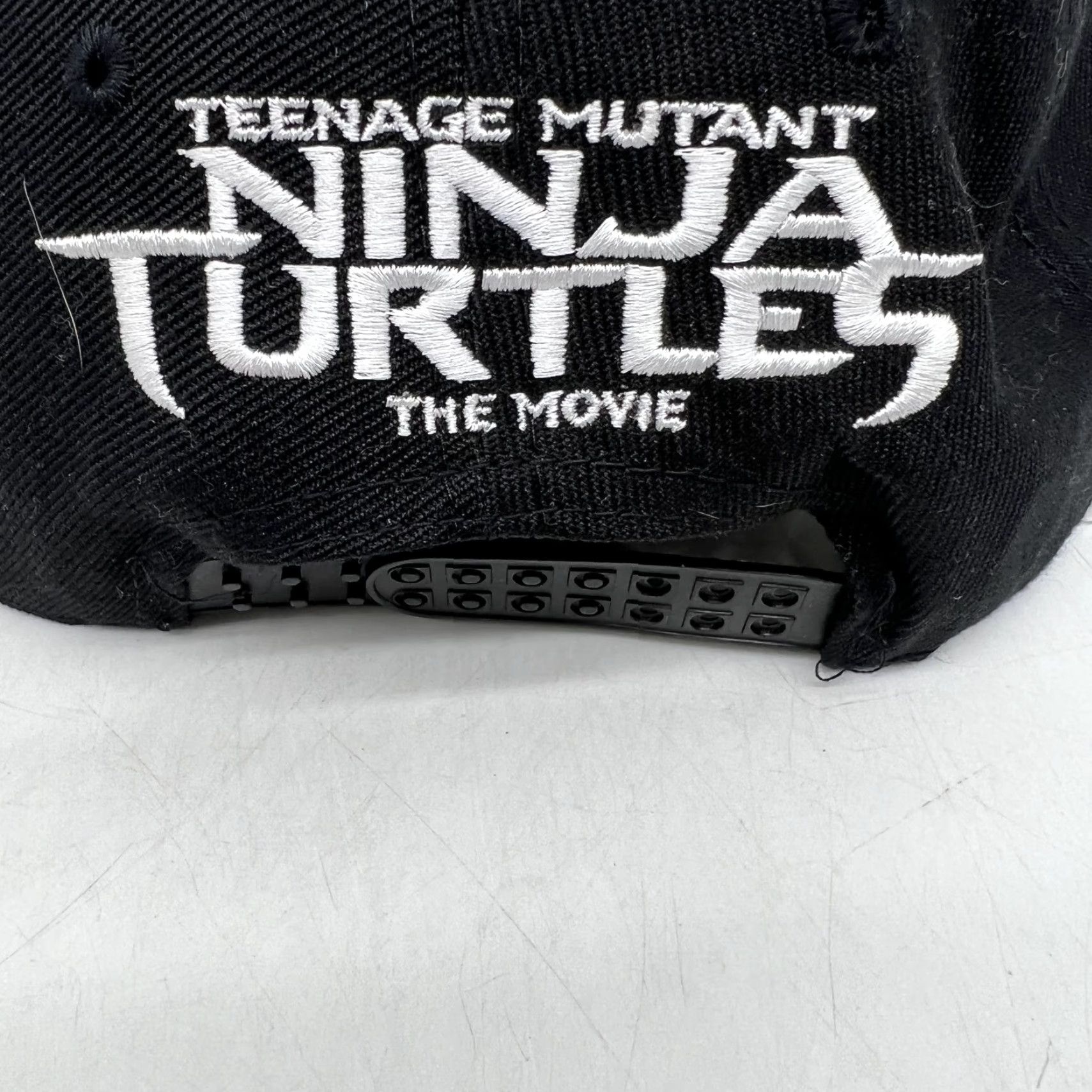 Vintage Teenage Mutant Ninja Turtles The Movie Crush Hat Snap 59 Mens Black One Size Size ONE SIZE - 4 Thumbnail