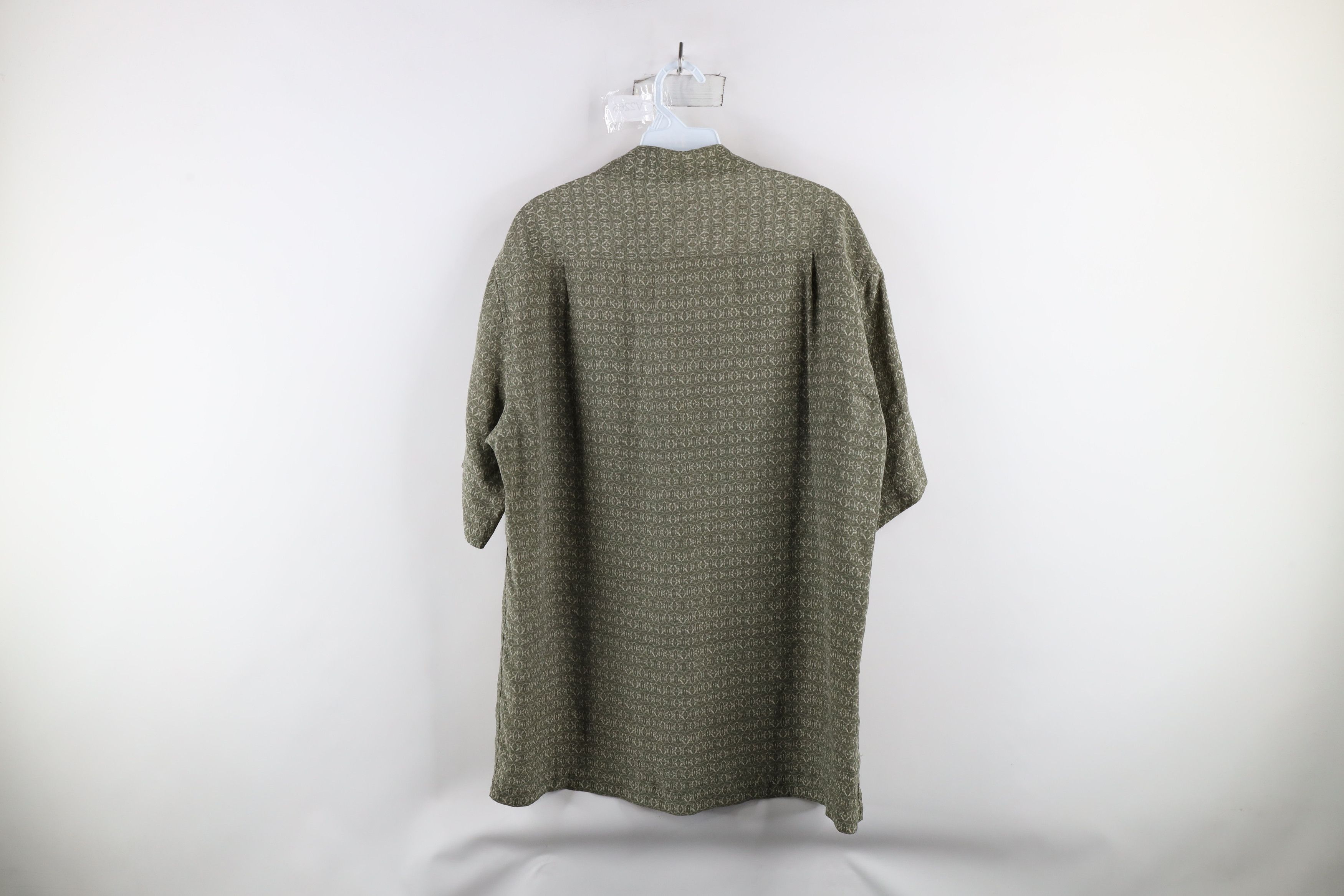 Vintage Vintage 90s Streetwear Short Sleeve Button Shirt Green Size US M / EU 48-50 / 2 - 6 Thumbnail