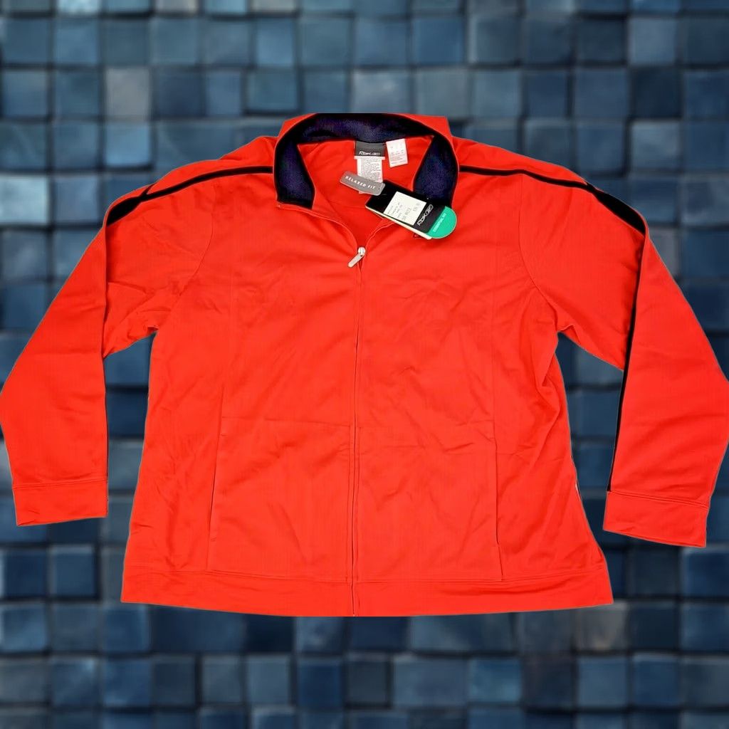 Reebok Reebok Essentials PlayDry Running Jacket Women 2XL Red Full Zip Athletic Training NWT Size XXL / US 16-18 / IT 52-54 - 1 Thumbnail