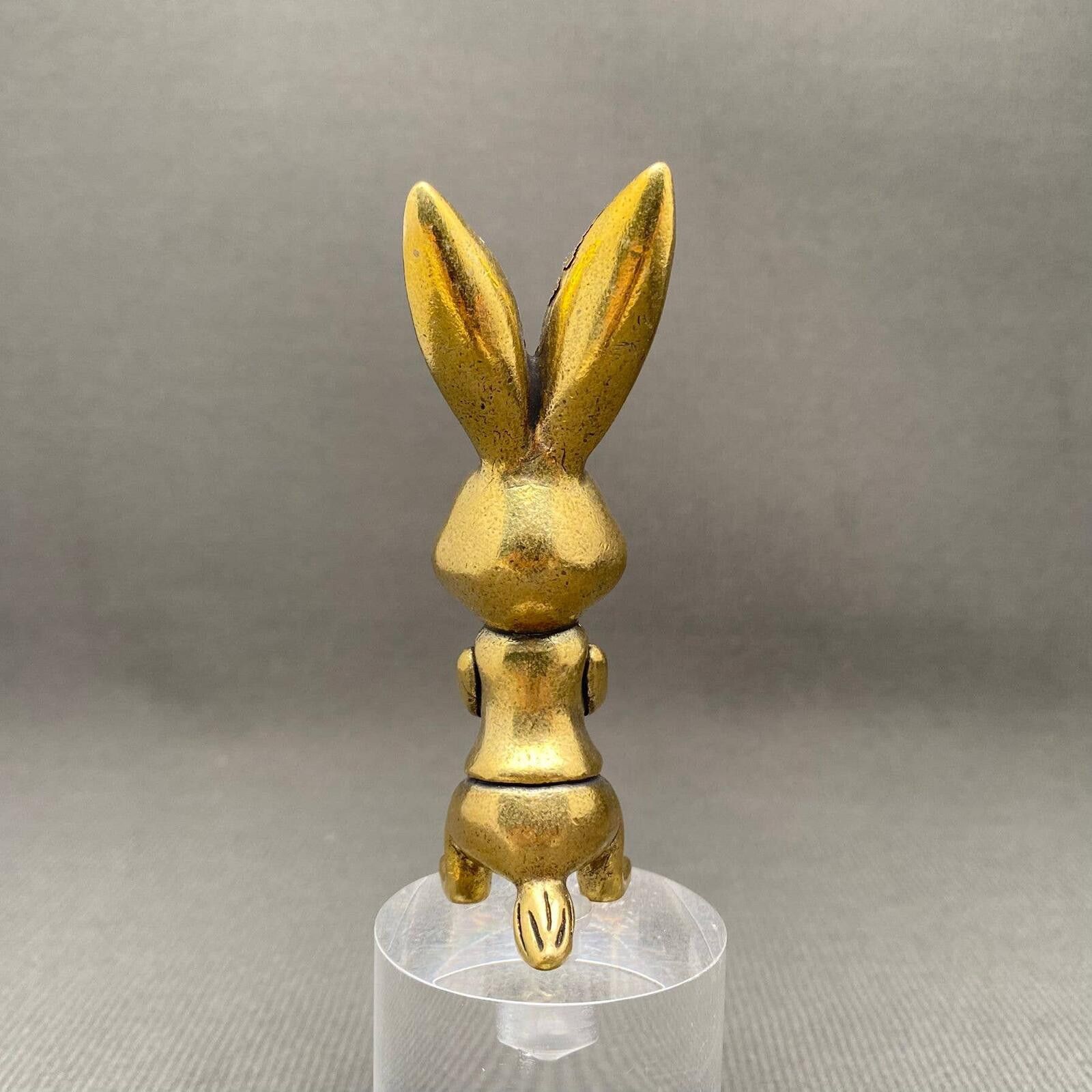 The Unbranded Brand Brass Bunny Miniature Figurine Size ONE SIZE - 3 Thumbnail