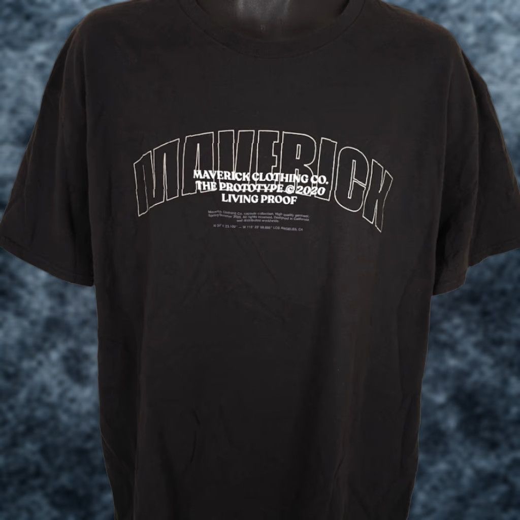 Vintage VINTAGE? Maverick T Shirt Mens XL Black Streetwear Spellout Logan Paul Size US XL / EU 56 / 4 - 1 Thumbnail