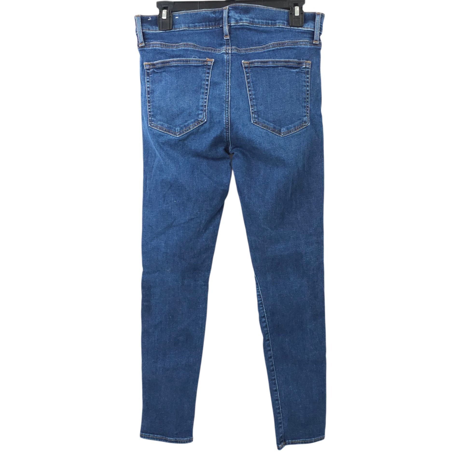 Loft Loft Modern Skinny Crop Jeans Womens Size 28/6 Mid Rise Dark Size 29" - 2 Thumbnail