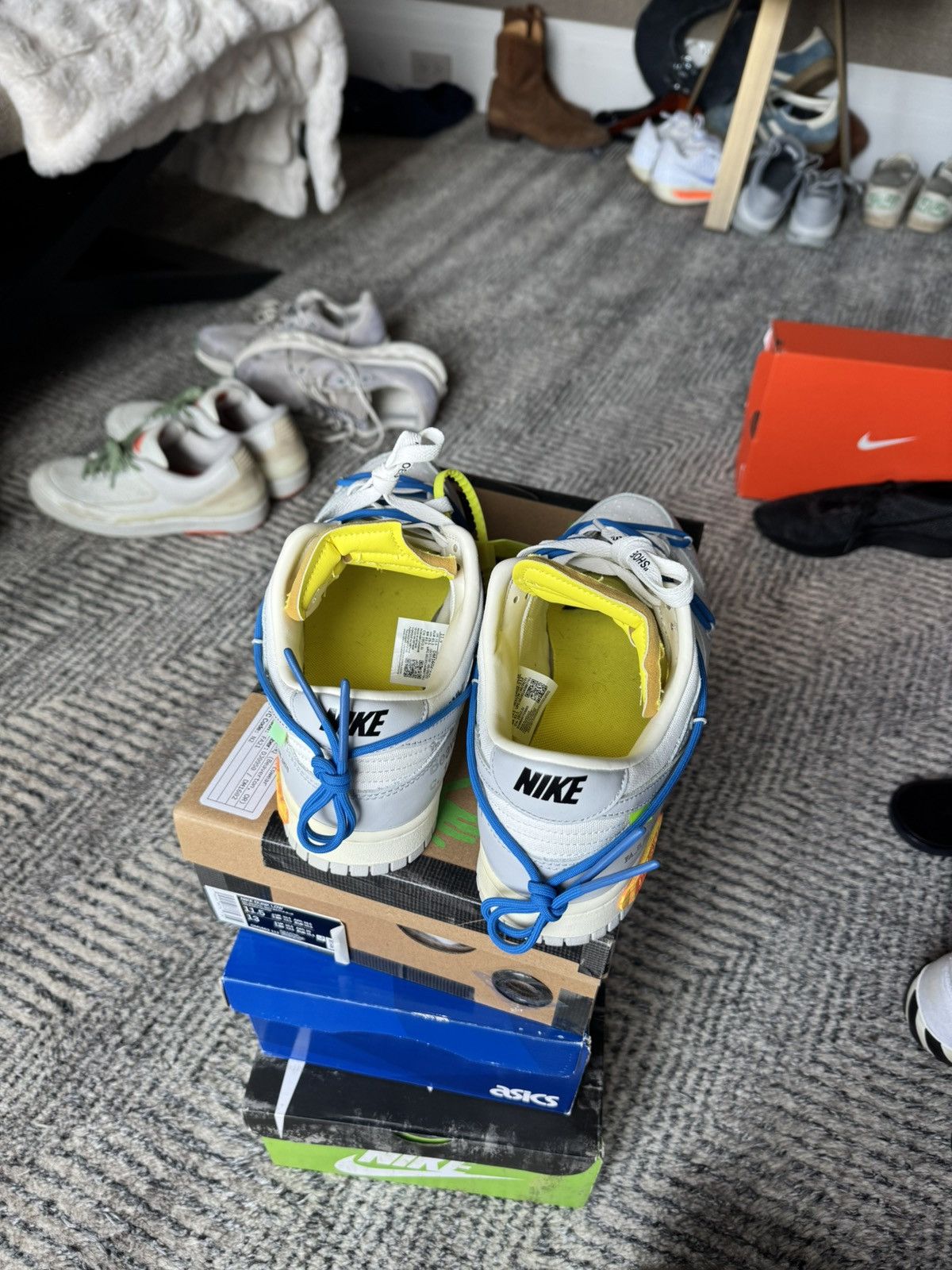 Nike Like Dunk Low Off White Lot 10 men’s size 11.5 Size US 11.5 / EU 44-45 - 6 Thumbnail