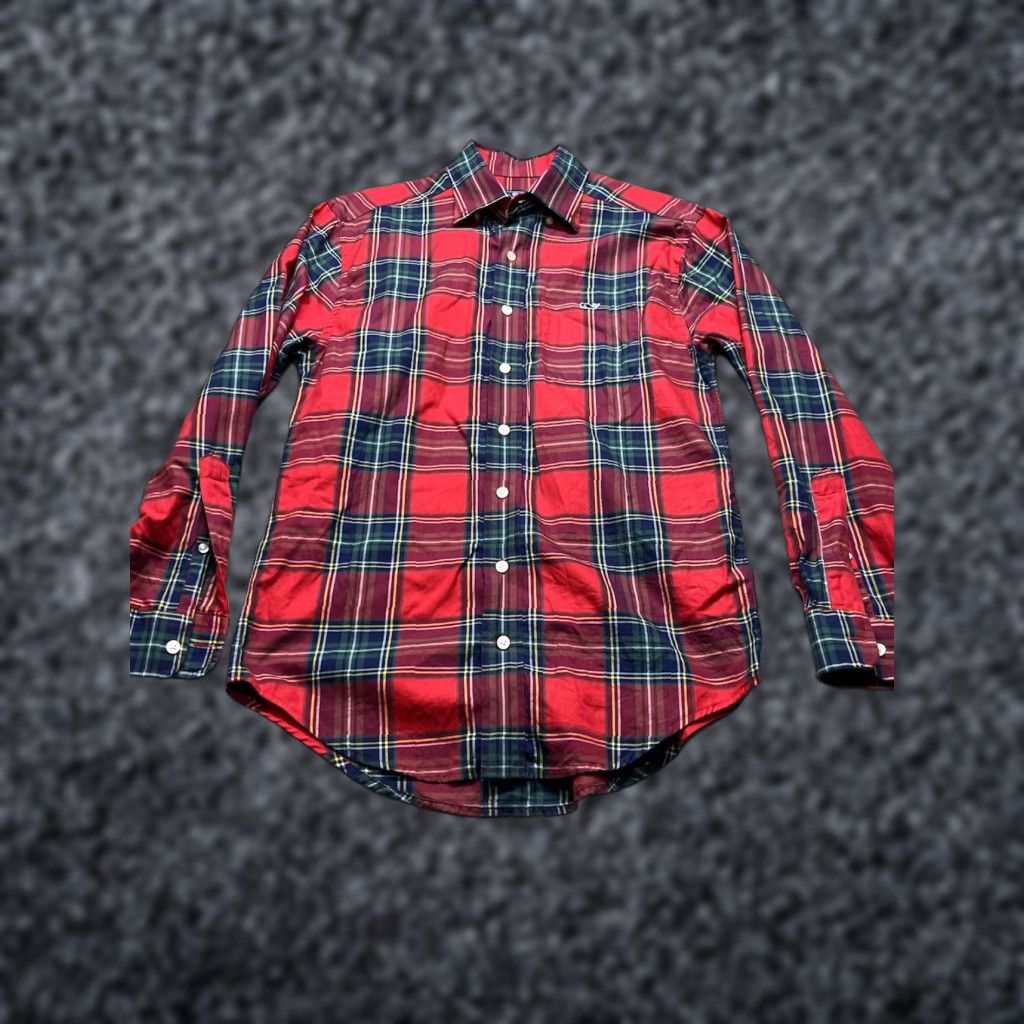 Vineyard Vines Vineyard Vines Tucker Long Sleeve Shirt Button Down Classic Fit Red Plaid S Mens Size US S / EU 44-46 / 1 - 1 Thumbnail
