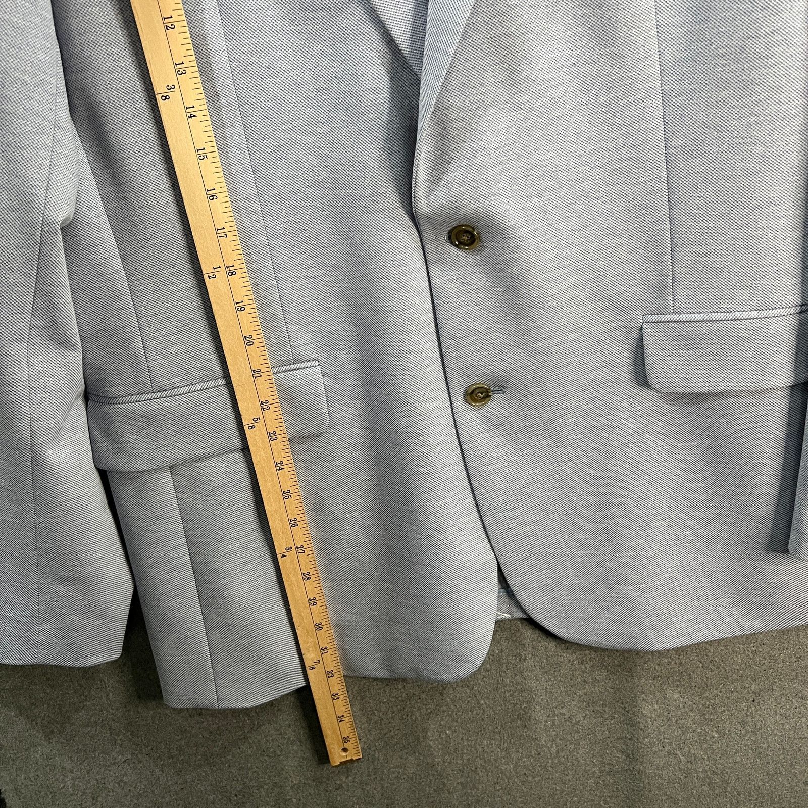 Other Stafford Mens Classic Fit Sport Coats Suit Light Blu Size 46L - 12 Thumbnail