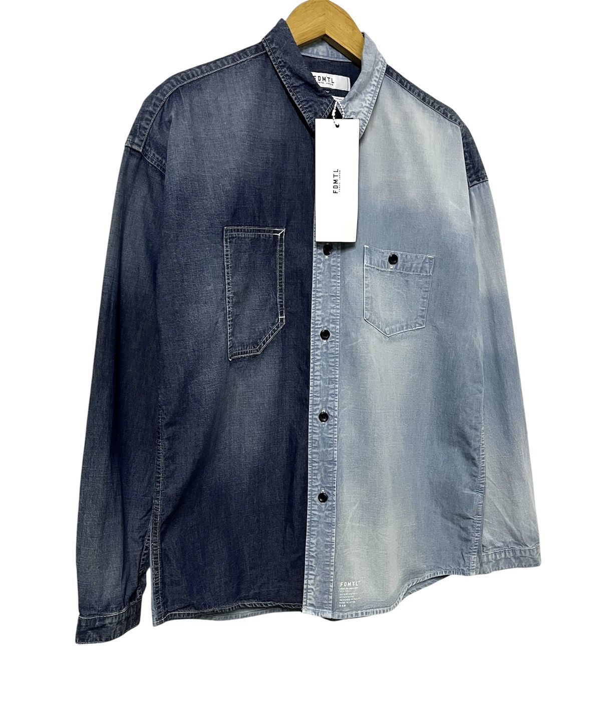 FDMTL FDMTL FUNDAMENTAL DENIM INDIGO GARMENTS JAPANESE BRAND SHIRT Size US L / EU 52-54 / 3 - 2 Thumbnail