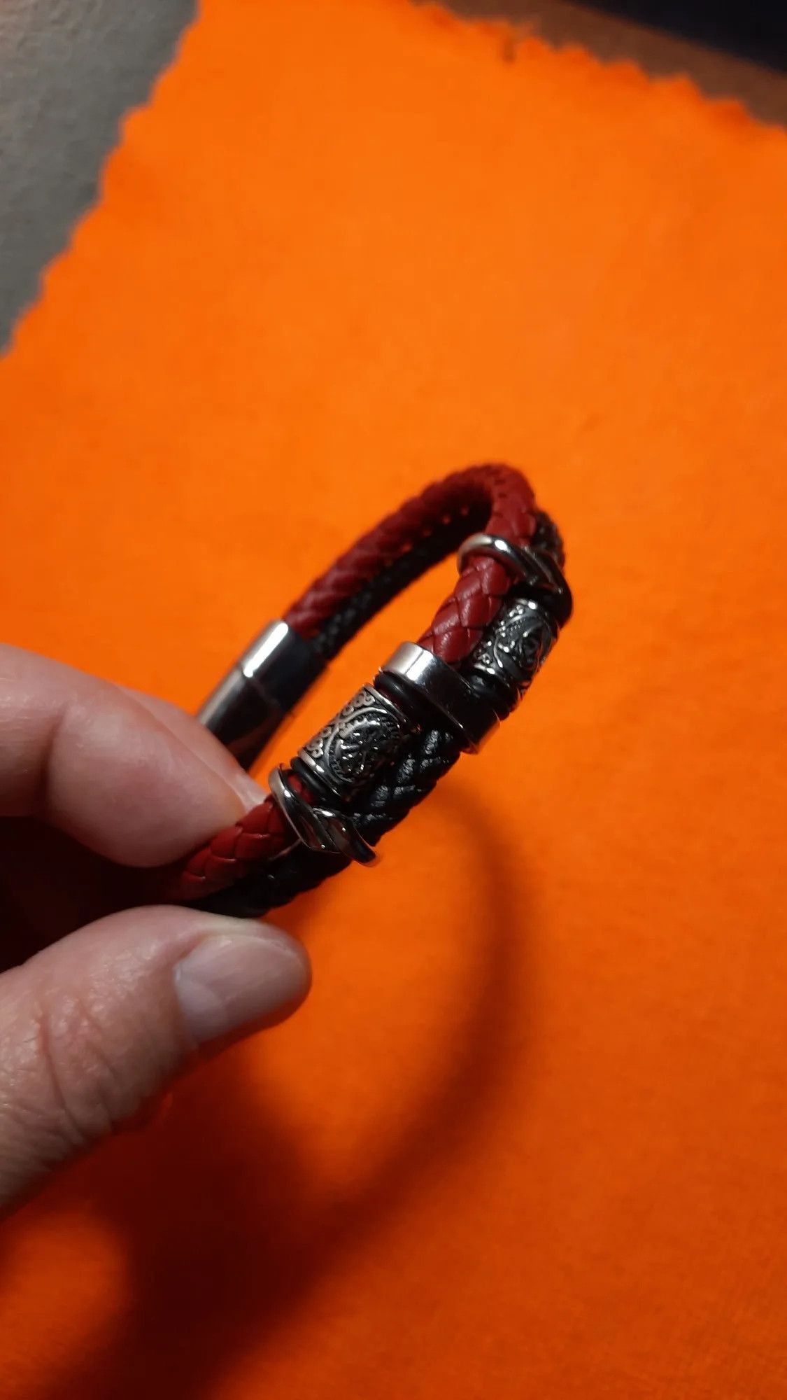 Other Viking Double Layer Leather Bracelet Accessories Cuff Gift Size ONE SIZE - 3 Thumbnail