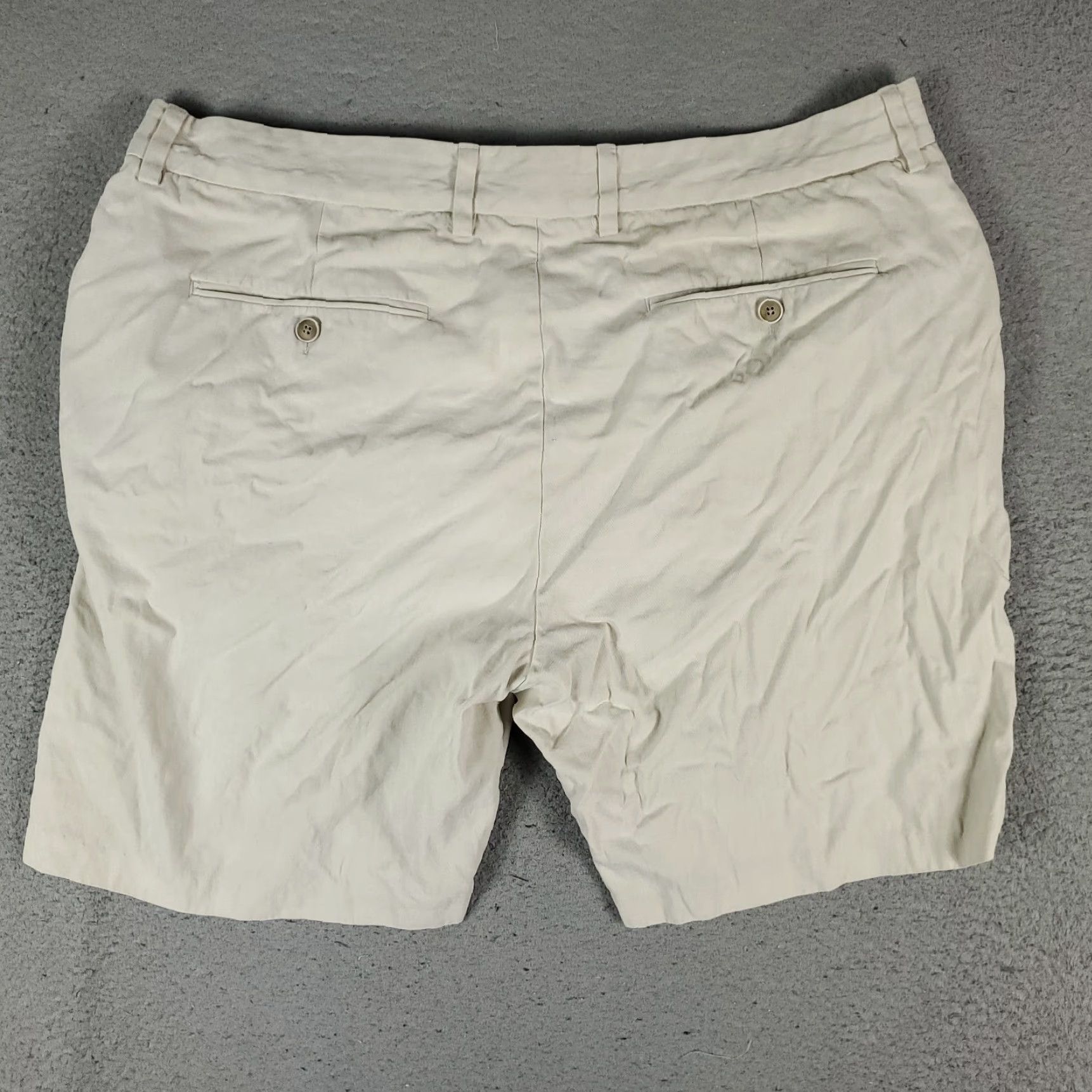Tommy Bahama VINTAGE Tommy Bahama Mens Shorts Size 40 Casual Ivory Silk Flat Front Chino Size US 40 / EU 56 - 4 Thumbnail