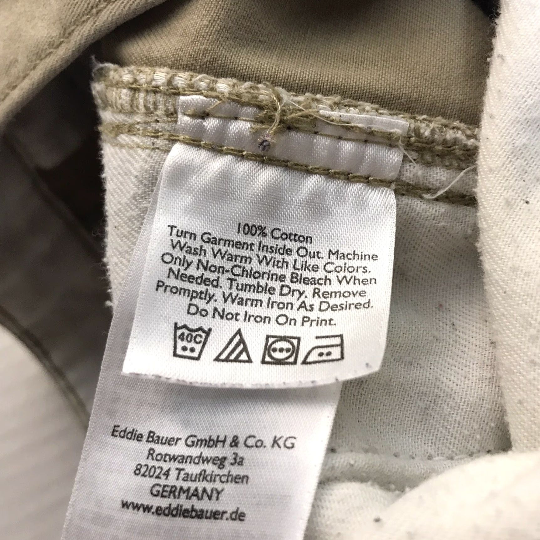Eddie Bauer Eddie Bauer Classic Fit Khaki Pants Mens 35x29 Beige Casual Workwear Size US 35 - 6 Thumbnail