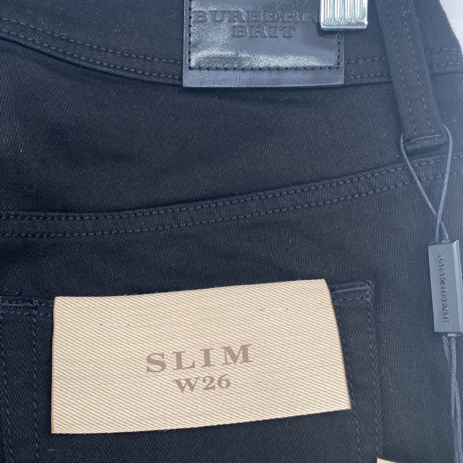 Burberry Burberry Brit Slim Skinny Black Jeans New with Tags Size 26 Size 26" / US 2 / IT 38 - 7 Thumbnail