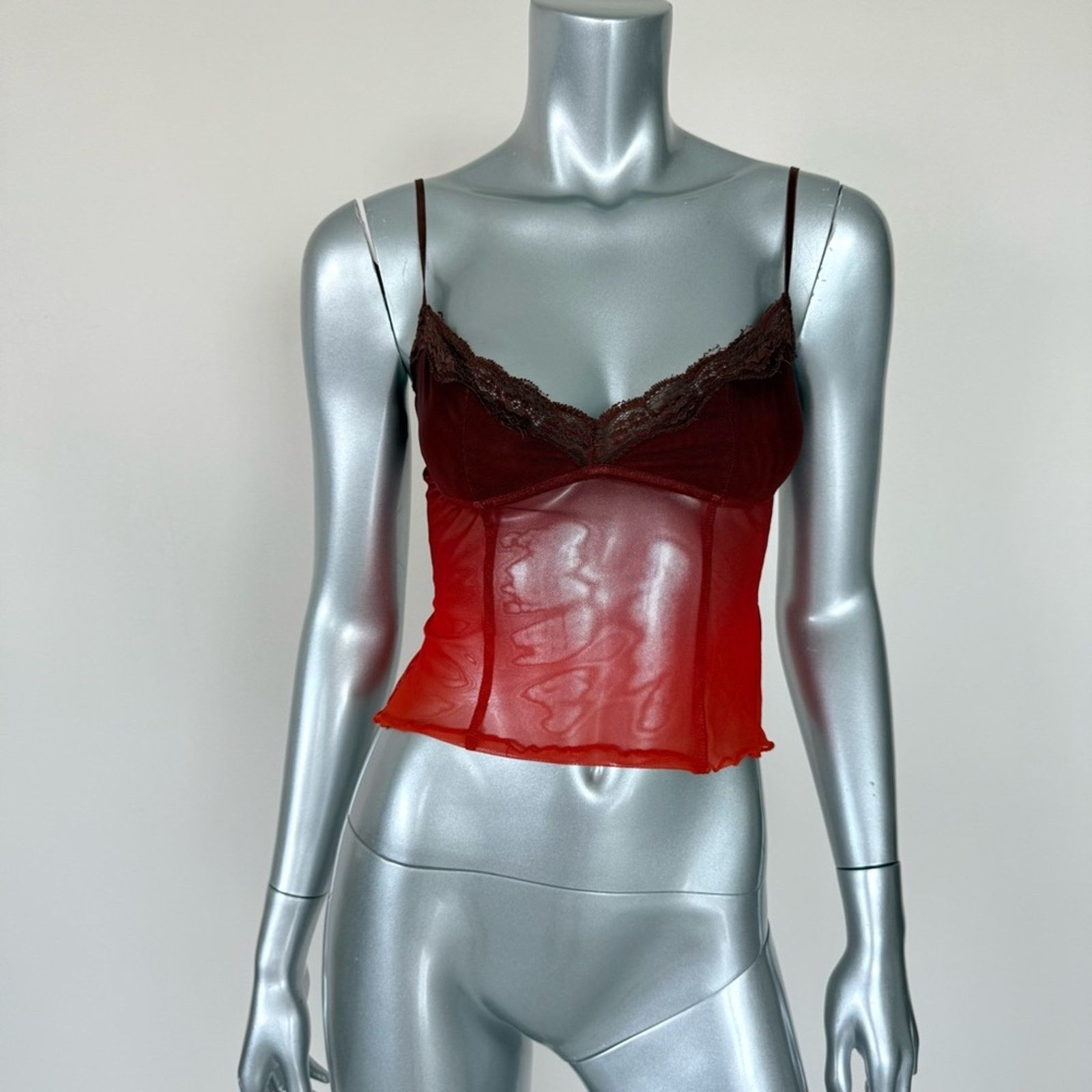 Other I.AM.GIA women sheer red tank top size XS Size XS / US 0-2 / IT 36-38 - 2 Thumbnail