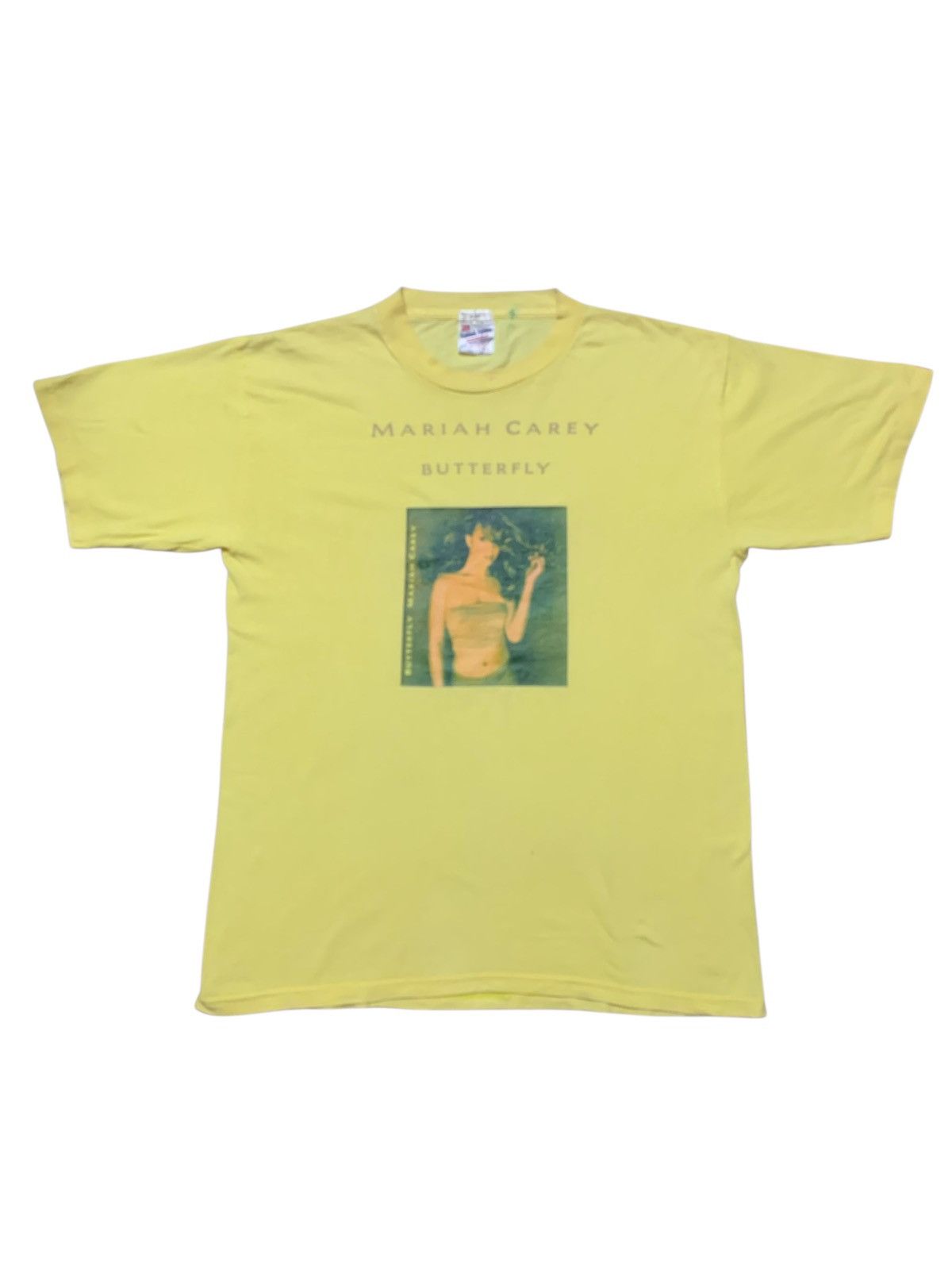 Band Tees Vintage 90’s MARIAH CAREY Butterfly Album Promo Shirt Size US L / EU 52-54 / 3 - 1 Thumbnail