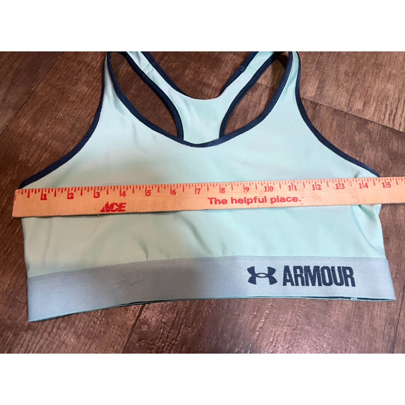 Under Armour Under Armour Sports Bra Teal Blue Size 30 Chest Woman Activewear Bra Buttock 30" Chest Womens Sports Bra Size ONE SIZE - 2 Thumbnail