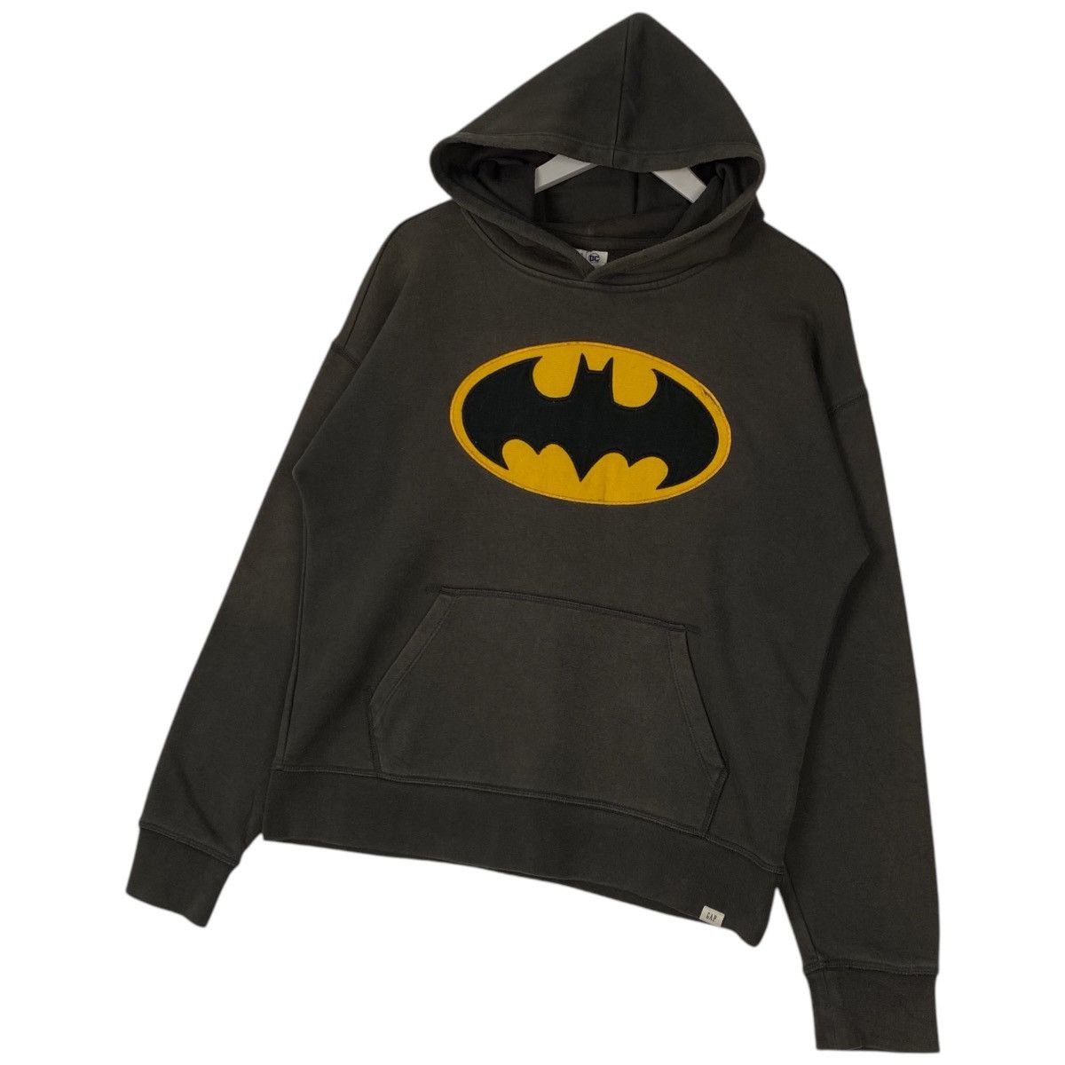 Gap × Vintage Vintage GAP Batman Kids Hoodie Big Logo Embroidered Brown Size US XXL / EU 58 / 5 - 2 Thumbnail