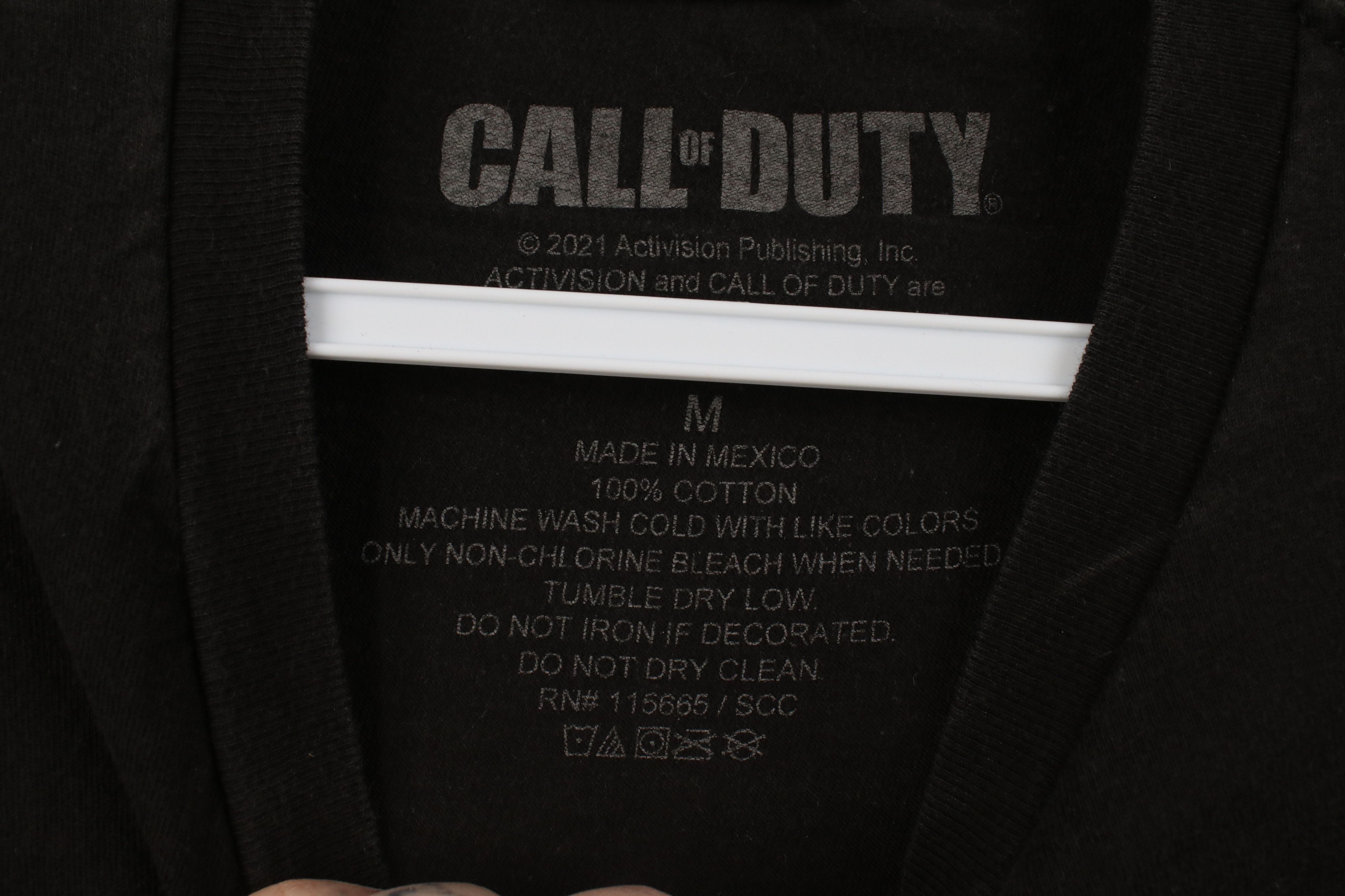 Vintage Y2K Spell Out Call of Duty Skull Video Game Gamer T-Shirt Size US M / EU 48-50 / 2 - 8 Thumbnail