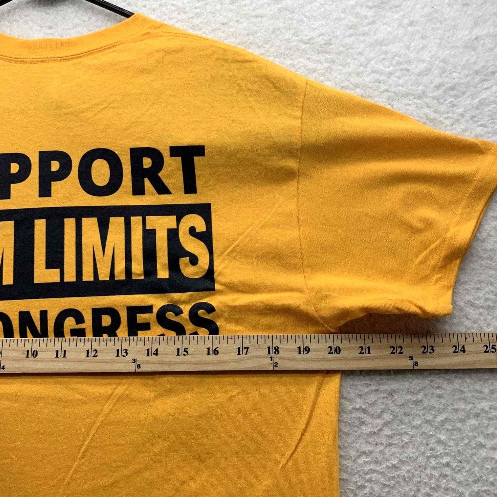 Gildan Gildan Yellow Adult Medium M T-Shirt Elect Congressional Term Limits Government Classic Dad Cotton Size US M / EU 48-50 / 2 - 7 Thumbnail