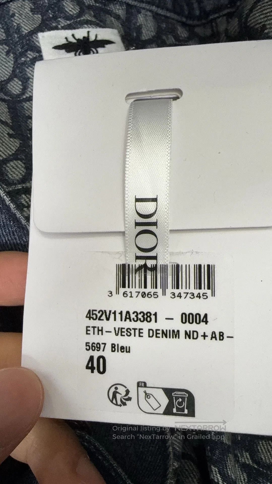 Dior Dior CD25 Bee Logo Monogram Denim Jacket. Size S / US 4 / IT 40 - 7 Thumbnail