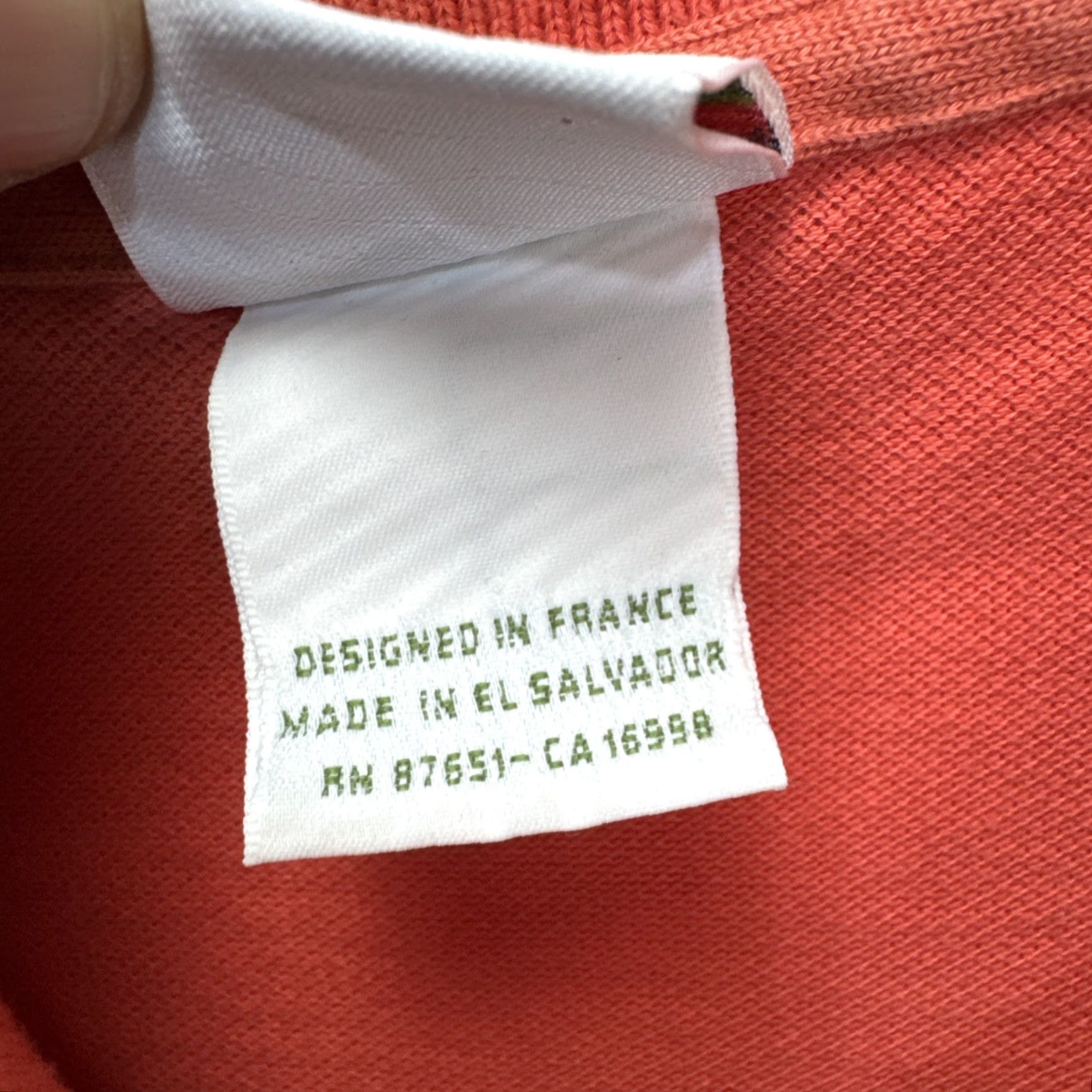 Lacoste Lacoste Polo Shirt Collared Short Sleeve Logo Classic Fit Coral FR US XL Mens Size US XL / EU 56 / 4 - 3 Thumbnail