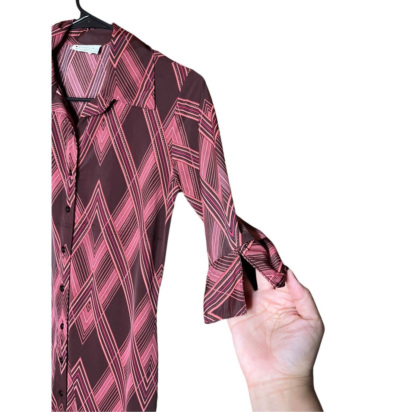 Other Vintage Wanted Clothing Y2K Retro Button Front MIDI Dress Si Size M / US 6-8 / IT 42-44 - 4 Thumbnail