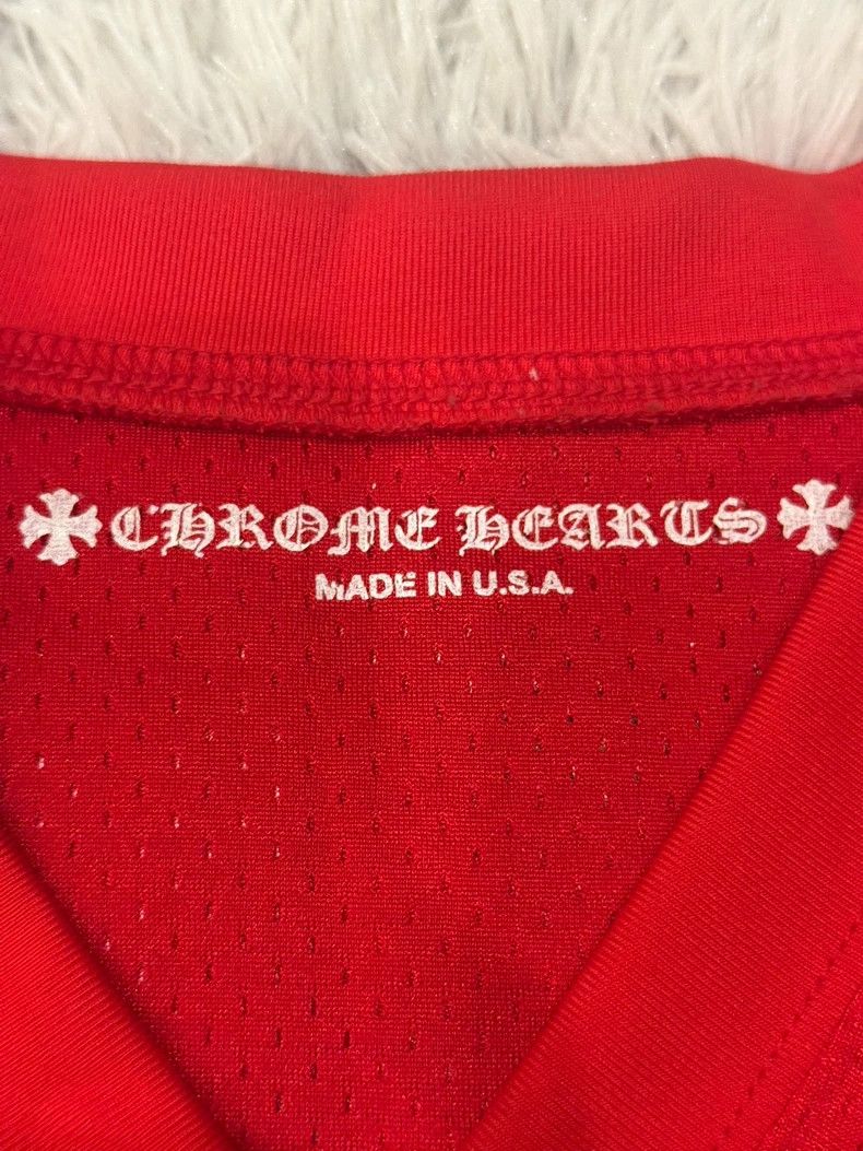 Chrome Hearts Chrome Hearts Red graffiti horseshoe hockey suit V-neck lo Size US M / EU 48-50 / 2 - 2 Thumbnail