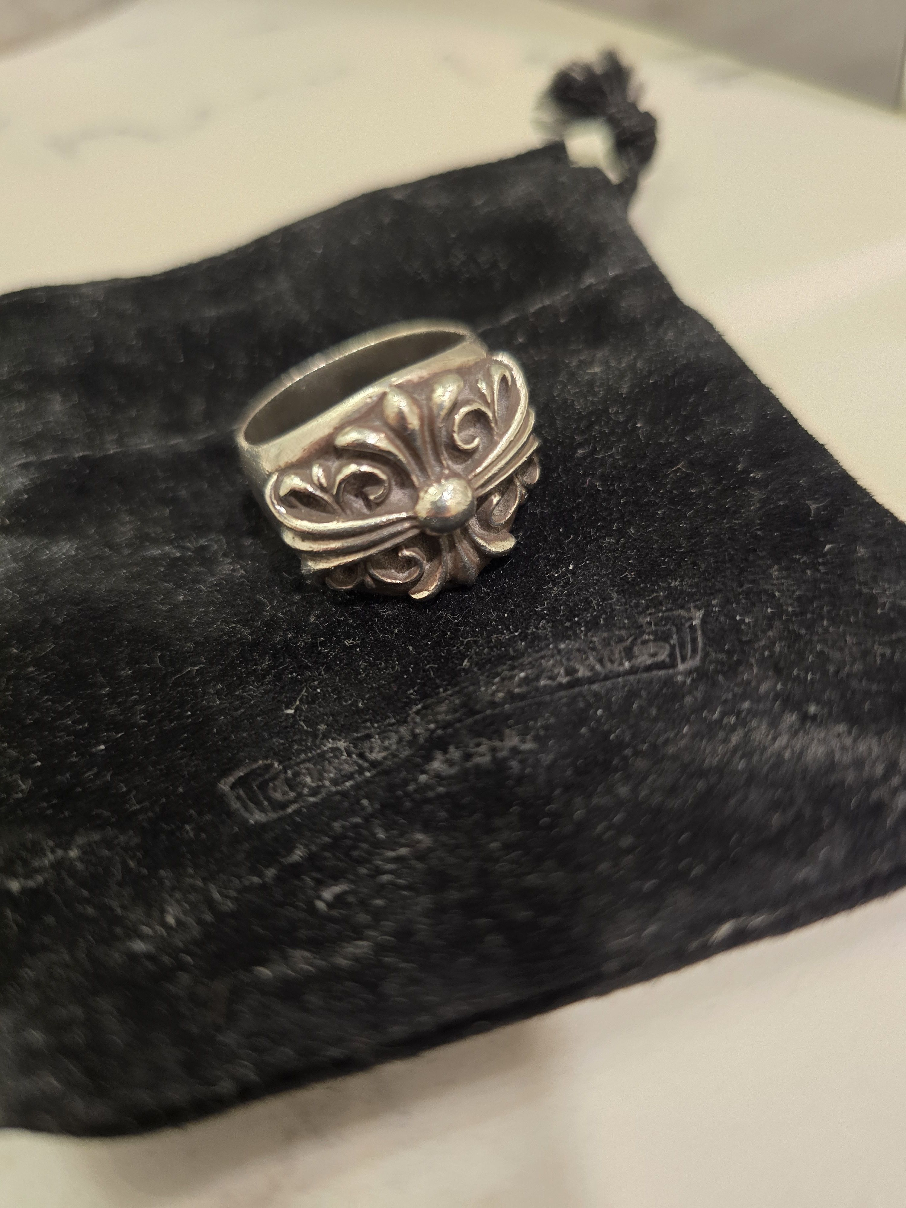 Chrome Hearts Keeper Ring Silver size 10.5