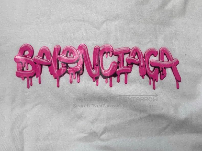 Balenciaga Printed Round Neck Short Sleeve T-Shirt (Women'