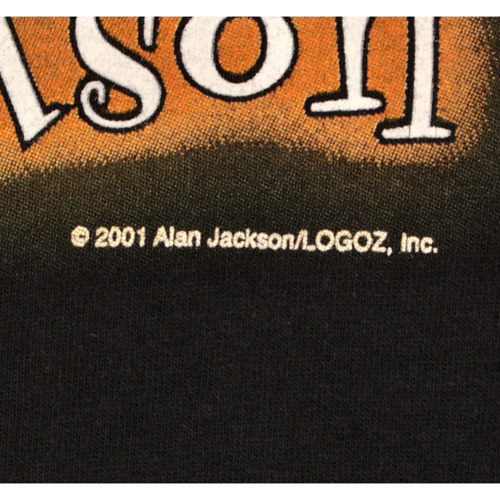 Vintage Men's Alan Jackson TShirt VTG 2000s L Black Cotton Graphic Tee M&O Size L Mens Size US L / EU 52-54 / 3 - 8 Thumbnail