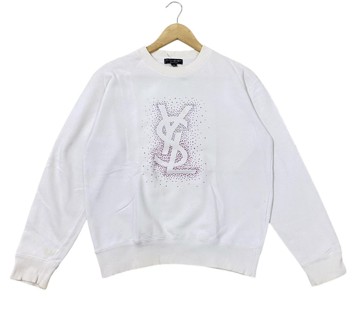 Yves Saint Laurent Vintage YSL Yves Saint Laurent Pour Homme Sweatshirt | XS Size US XS / EU 42 / 0 - 1 Thumbnail