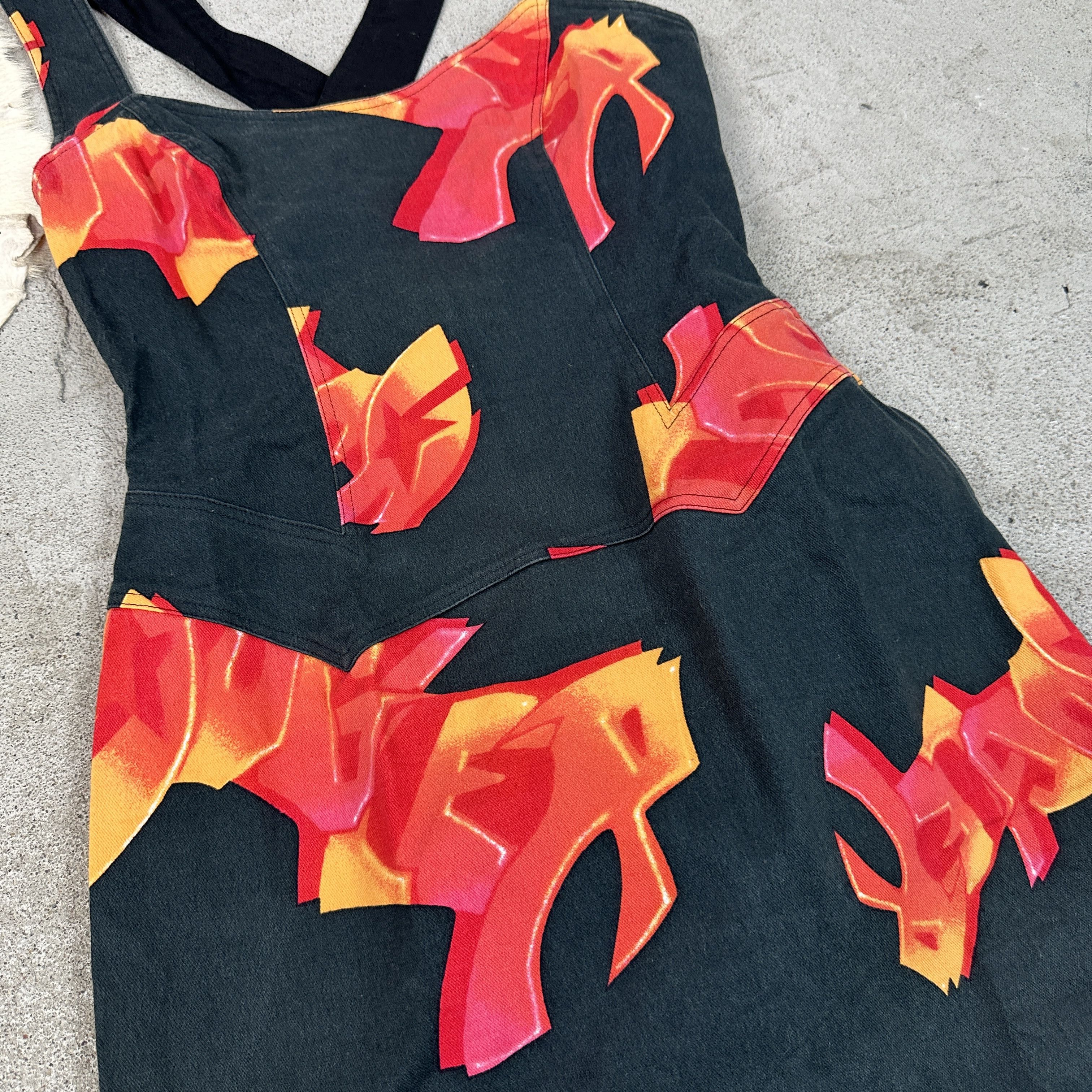Mugler × Vintage Vintage Casual Streetwear Mugler Graffiti Dress 00s Size S / US 4 / IT 40 - 3 Thumbnail