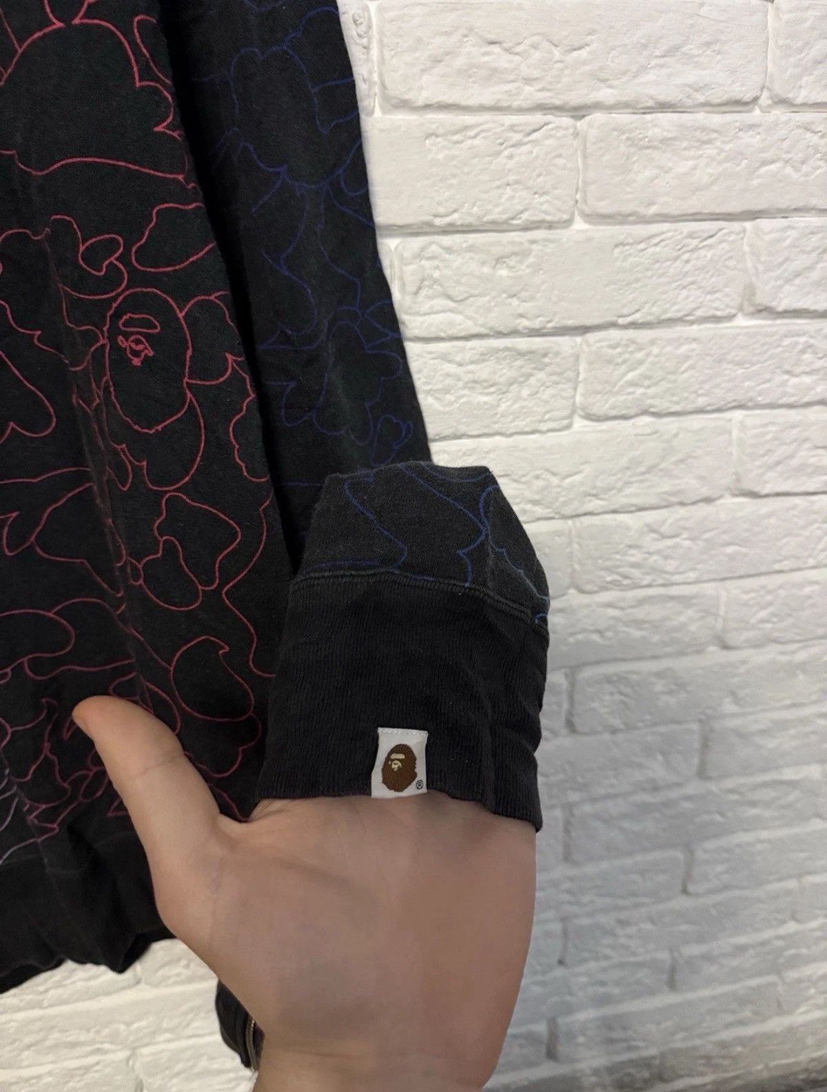 Bape VTG A Bathing Ape Camo Sweatshirt Zip Logo Camouflage Bape Size US L / EU 52-54 / 3 - 8 Thumbnail