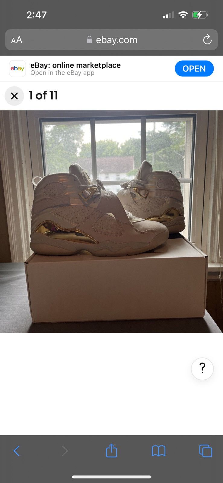 Jordan Brand Air Jordan 8 Retro C&C “Trophy” Size US 10.5 / EU 43-44 - 2 Thumbnail
